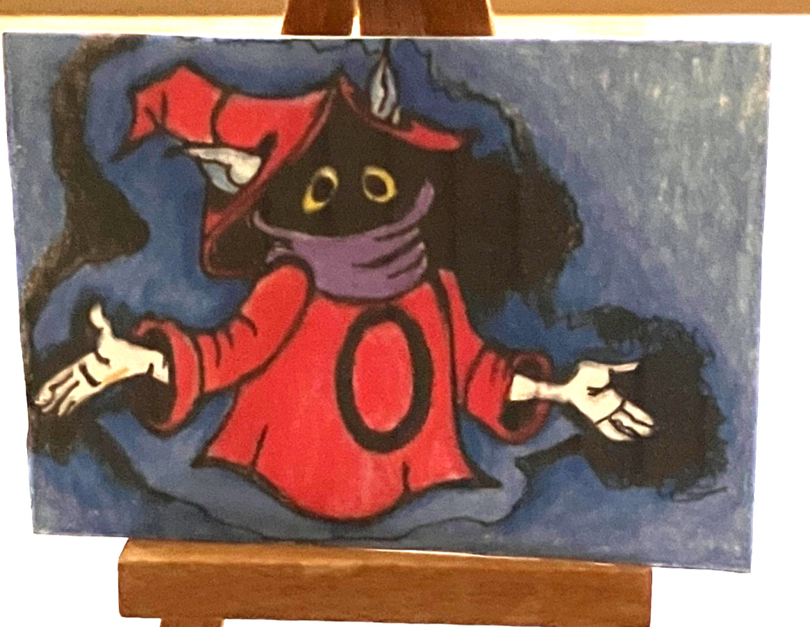 ACEO PRINT “ Orko ” Cartoon, He-Man, TV series, movies,fantasy, OOAK