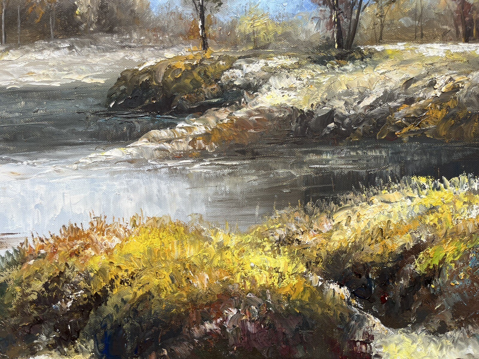 Original Oil Painting, Landscape, 51 X 61 cm