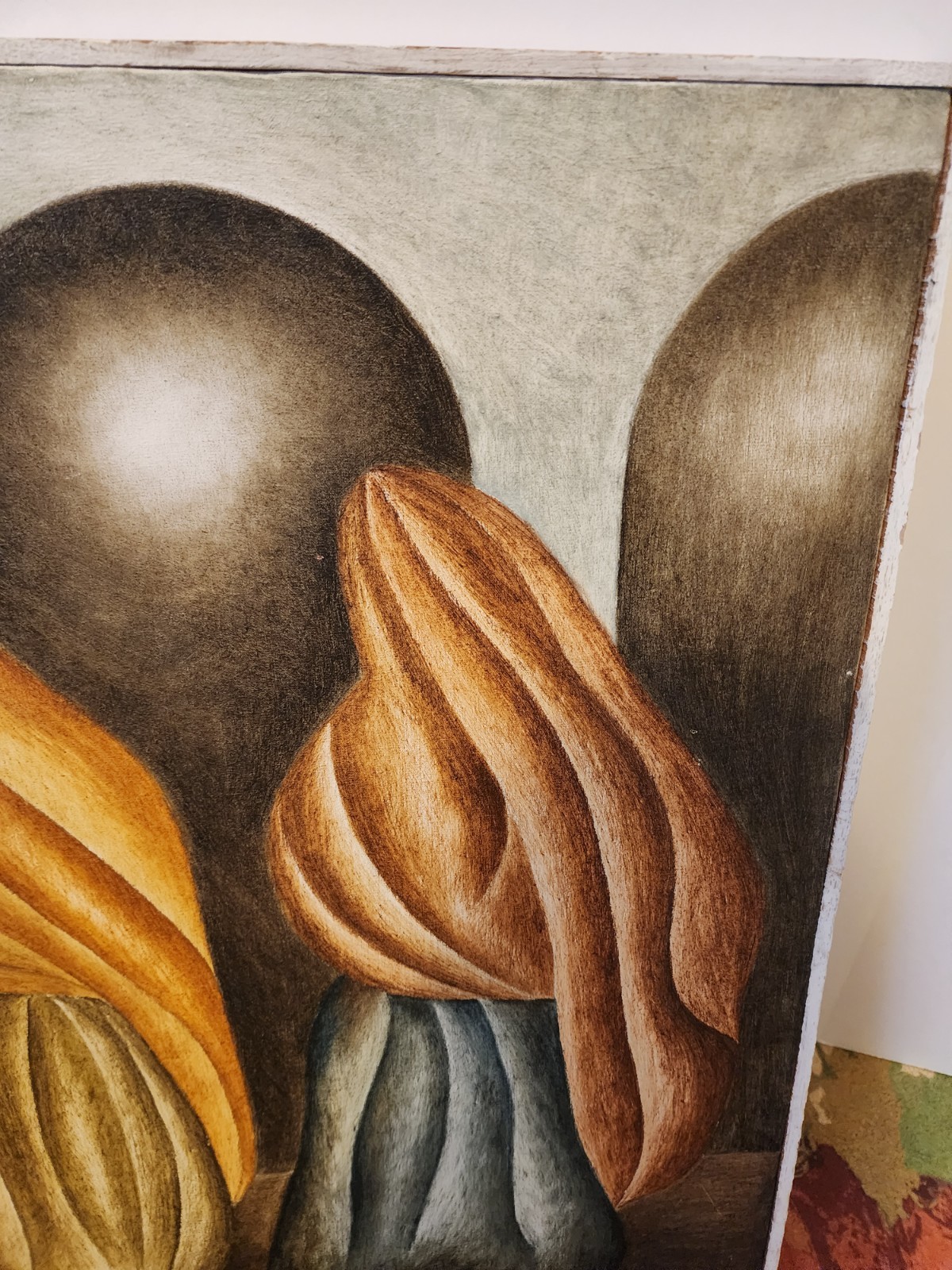Gustavo Martinez Mexico Two Women Dos Mujeres Oil Painting 23.5″ X 18″ X 1″