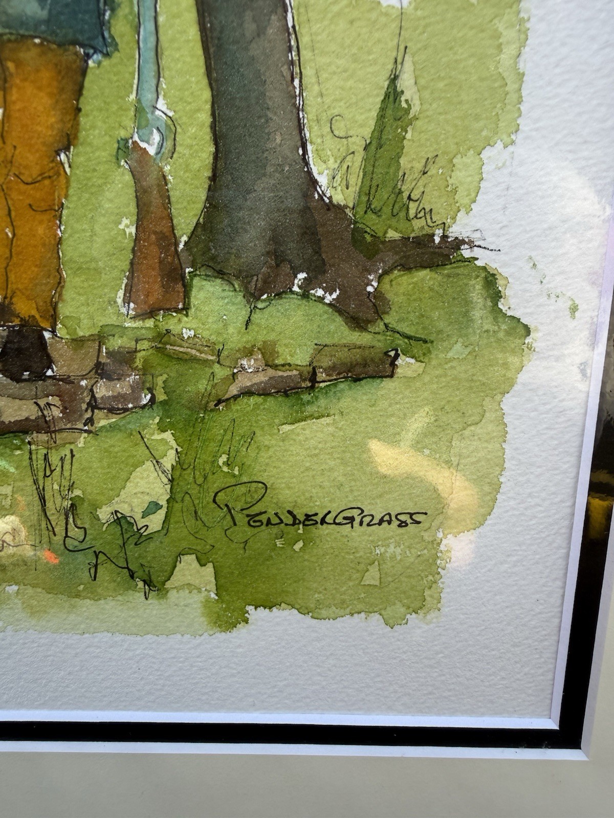 Virginia Pendergrass North Carolina Artist MASTERCOLOR “CAUTIOUS Approach NC 14”