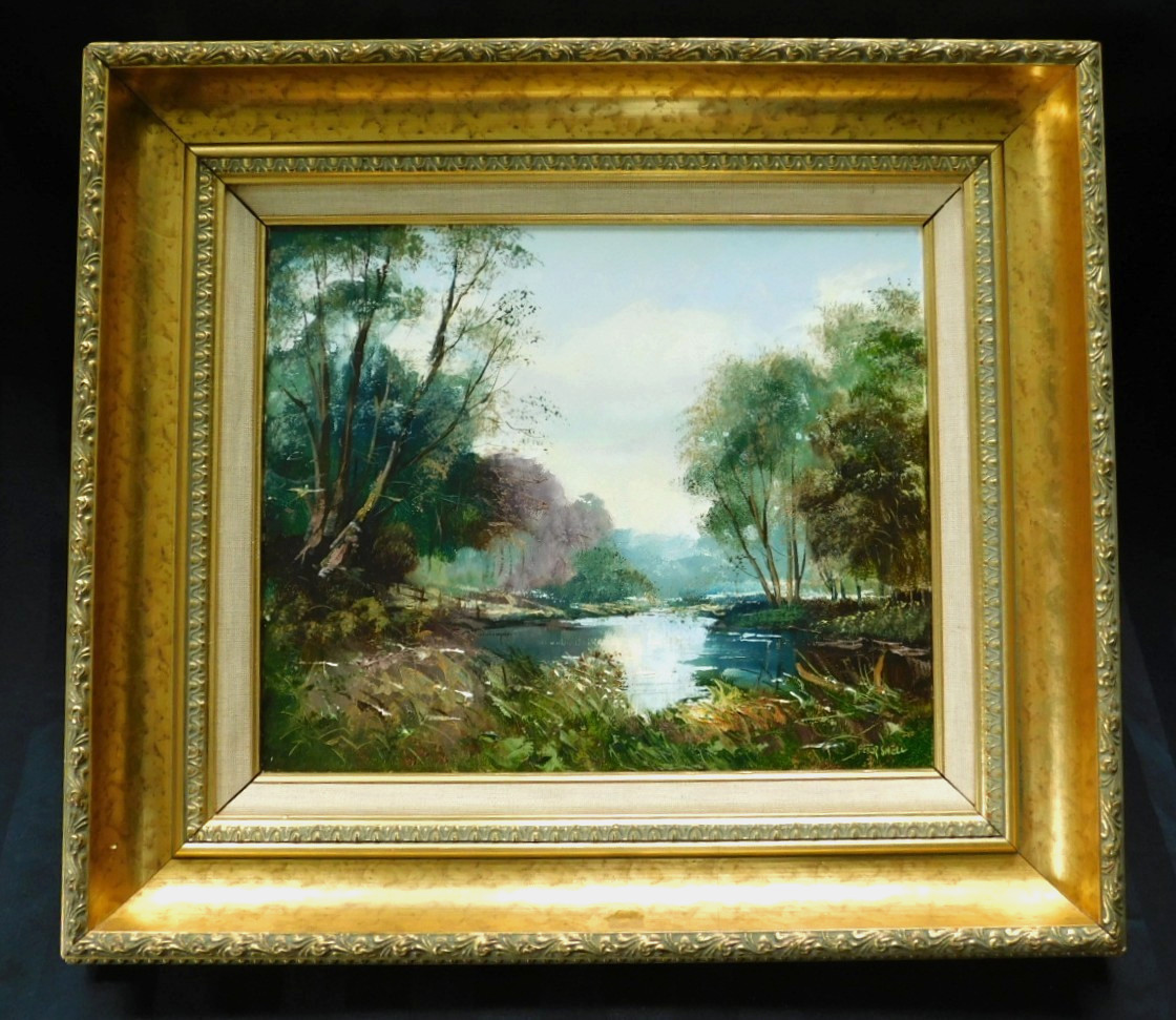 LISTED BRITISH PETER SNELL (1935-) FINE VINTAGE ORIGINAL OIL PAINTING