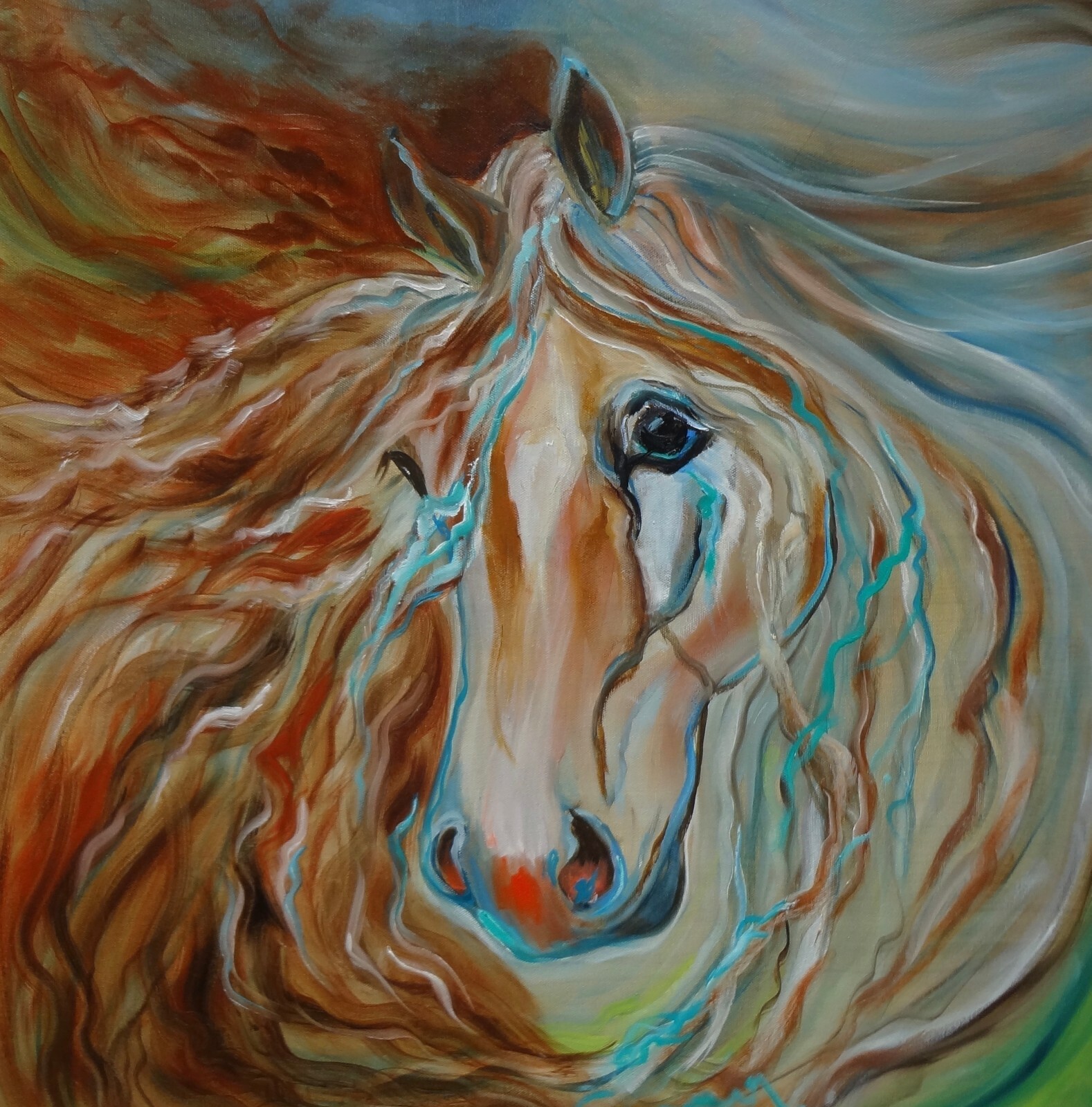 KENTUCKY DERBY.”PALOMINO” YEAR OF THE HORSE,