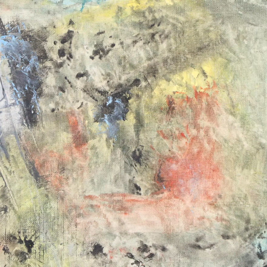 Amazing Charles Ragland Bunnell Abstract Oil Painting, 1968 -signed + framed-
