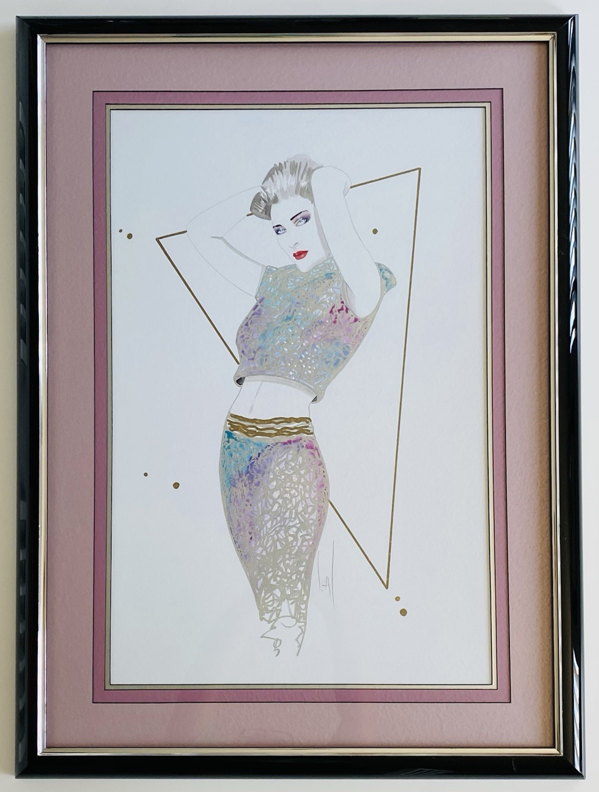 Steve Leal Original Art Hand Signed One of One – 🧑‍🎨 framed nagel 1980s