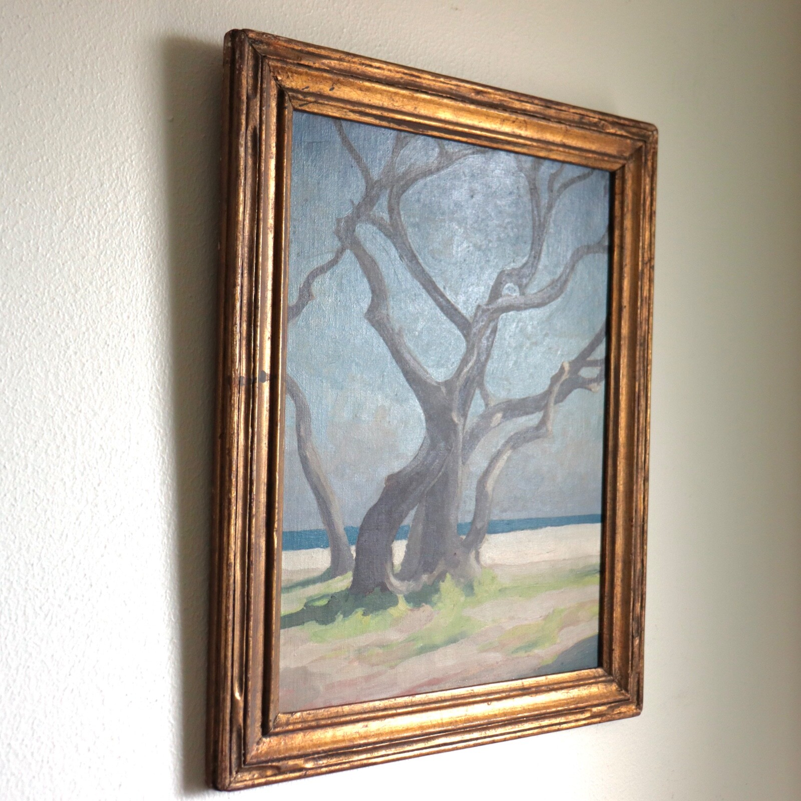 1953 Elihu Root Jr. Cedars Painting St Augustine Florida Beach Seascape New York
