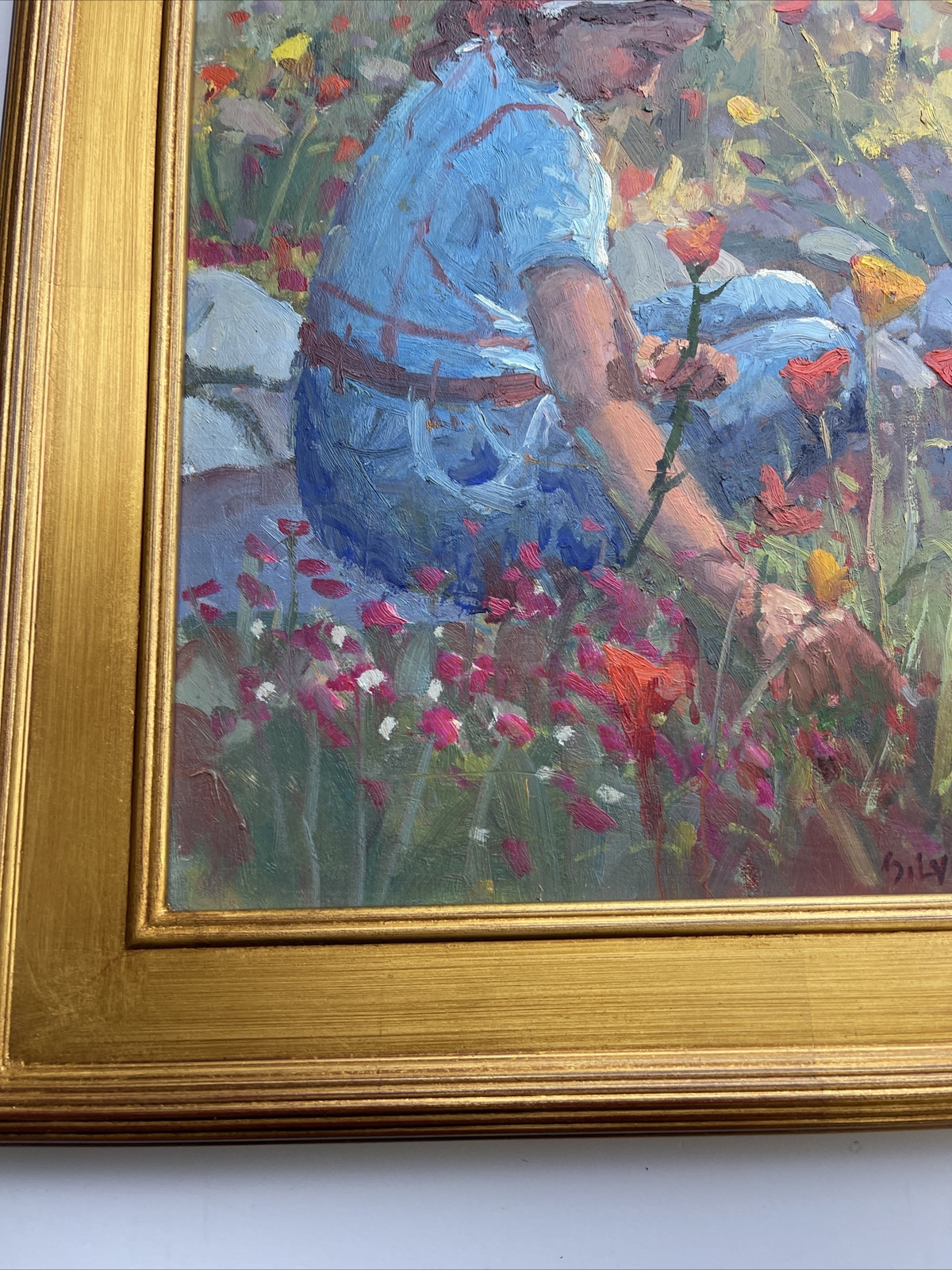 American Impressionism Painting Masterful Landscape Silvio Silvestri Portrait