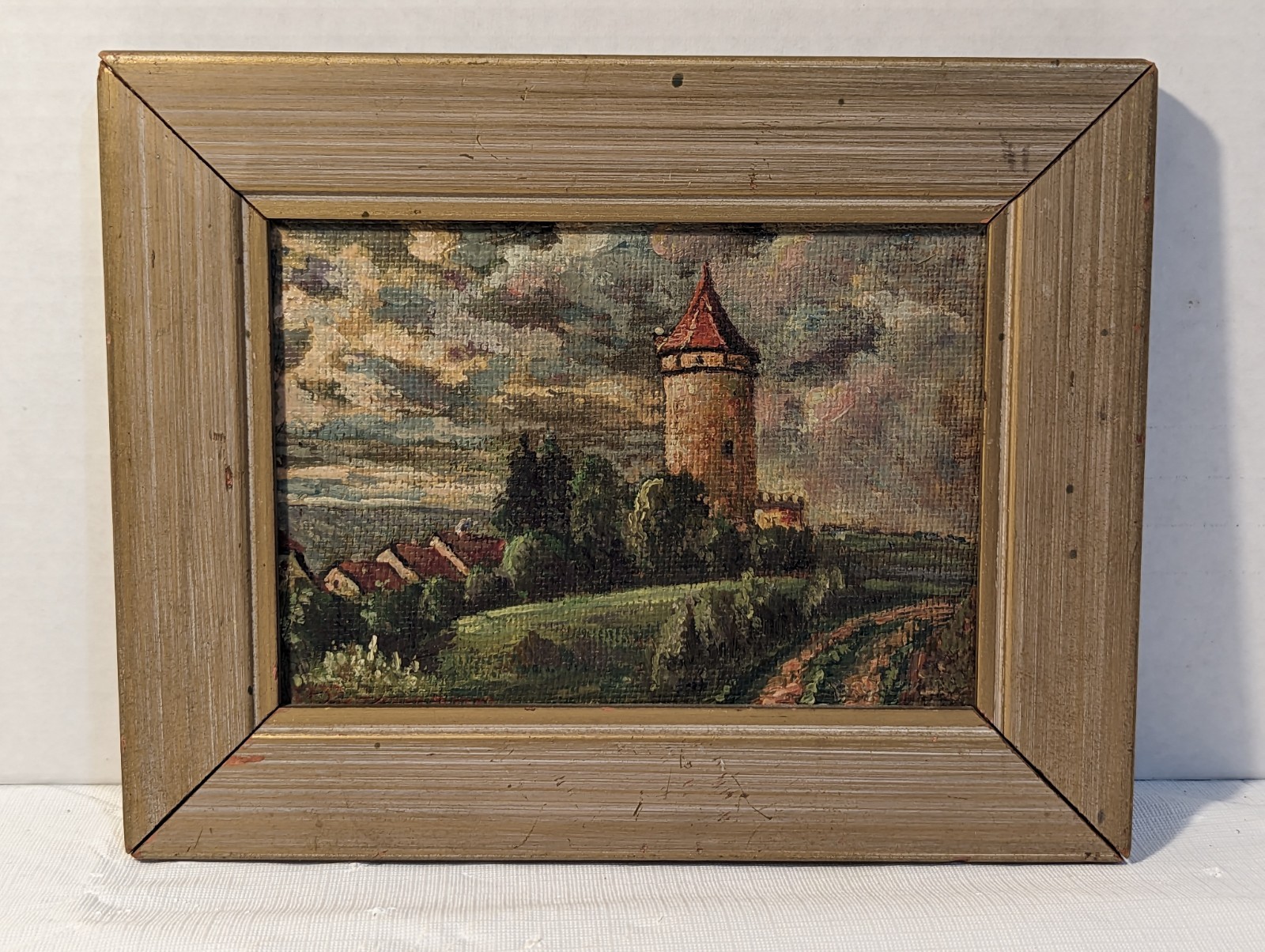 Oil Painting. Mockmuhl, Baden- Wurttemberg Germany. Signed By Paul Purrmann.