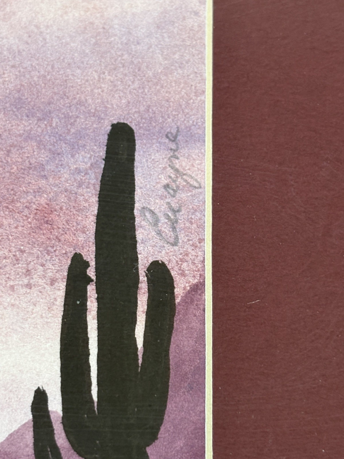 Painting Arizona Landscape Desert Southwest Saguaro Cactus By Euayne Glinski