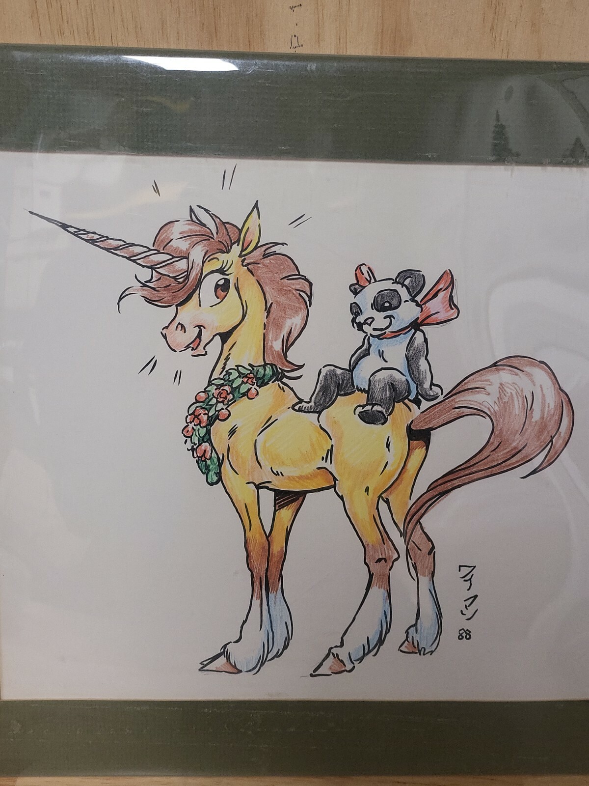Xanadu V.m. Wyman Original Furry Art Anthropomorphic Unicorn Art Vicky Drawing