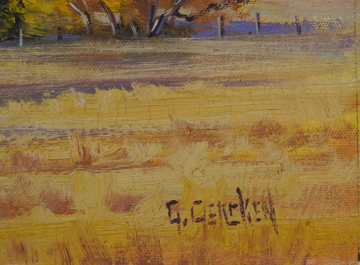 Beautiful Original Oil painting Graham Gercken on Canvas unstretched, unmounted