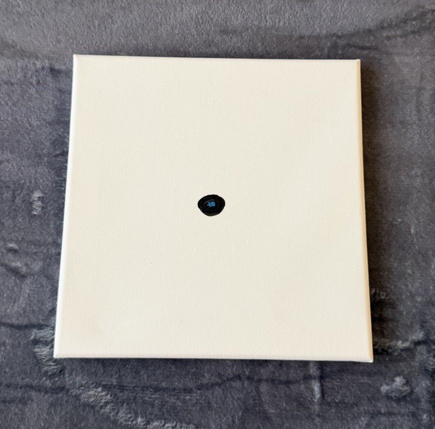 Minimalist Abstract Dot Painting Original Small Canvas Modern Wall Art