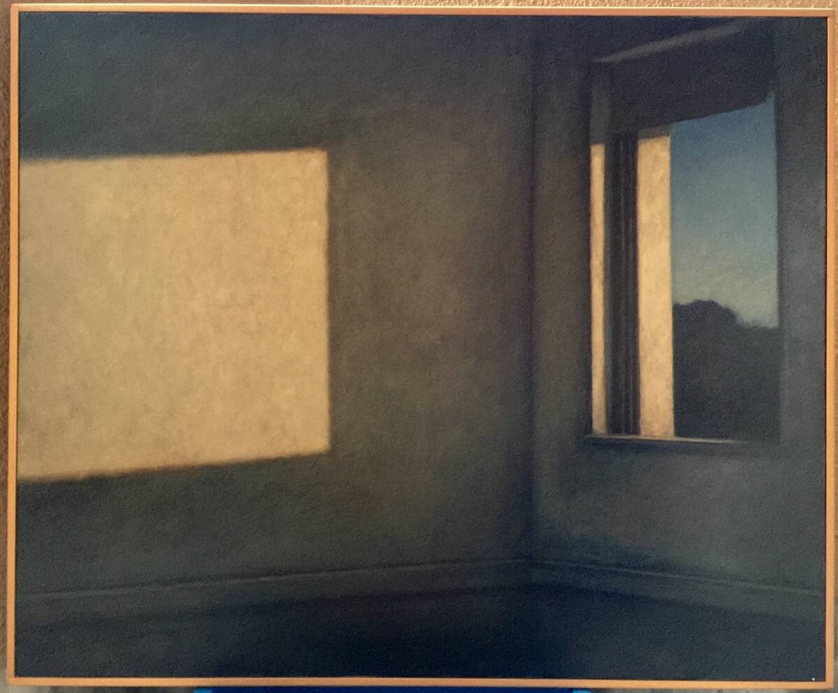 Mark Beck 1993 Original Oil on Canvas Painting “Light on a Wall” Signed Framed