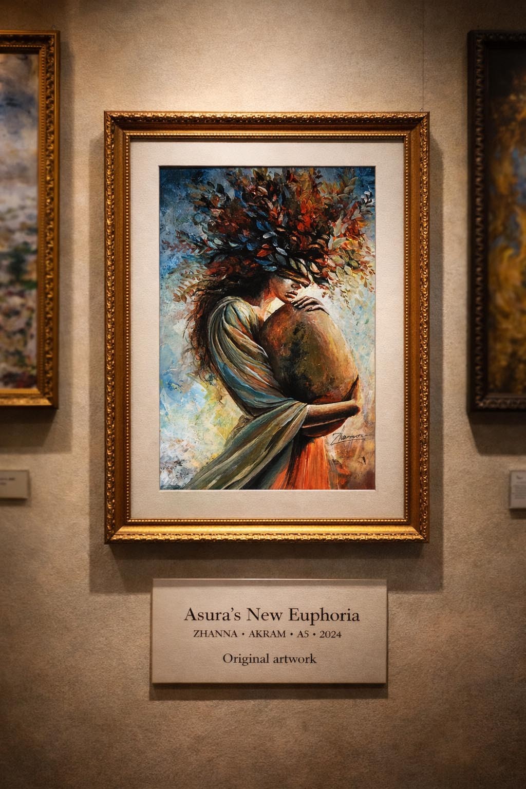 ORIGINAL ACRYLIC SURREAL ART CONCEPTUAL woman FIGURATIVE Fantasy MODERN PAINTING