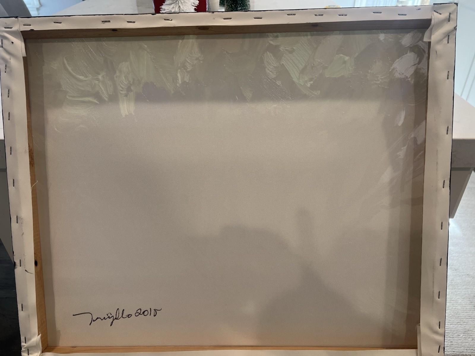 Large 20 X 24 Jose Trujillo Absract Landcape Painting On Canvas, Signed 2015