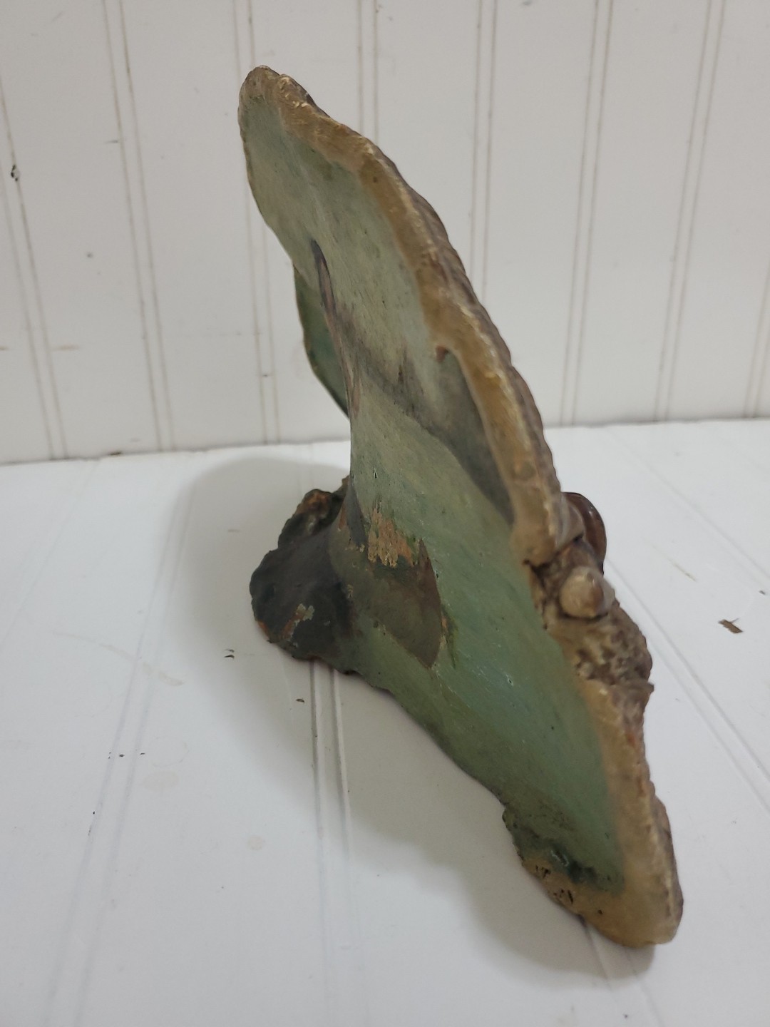 Native American Indian Tree Conk Painted Shelf Mushroom By Artist Ella F. Bast