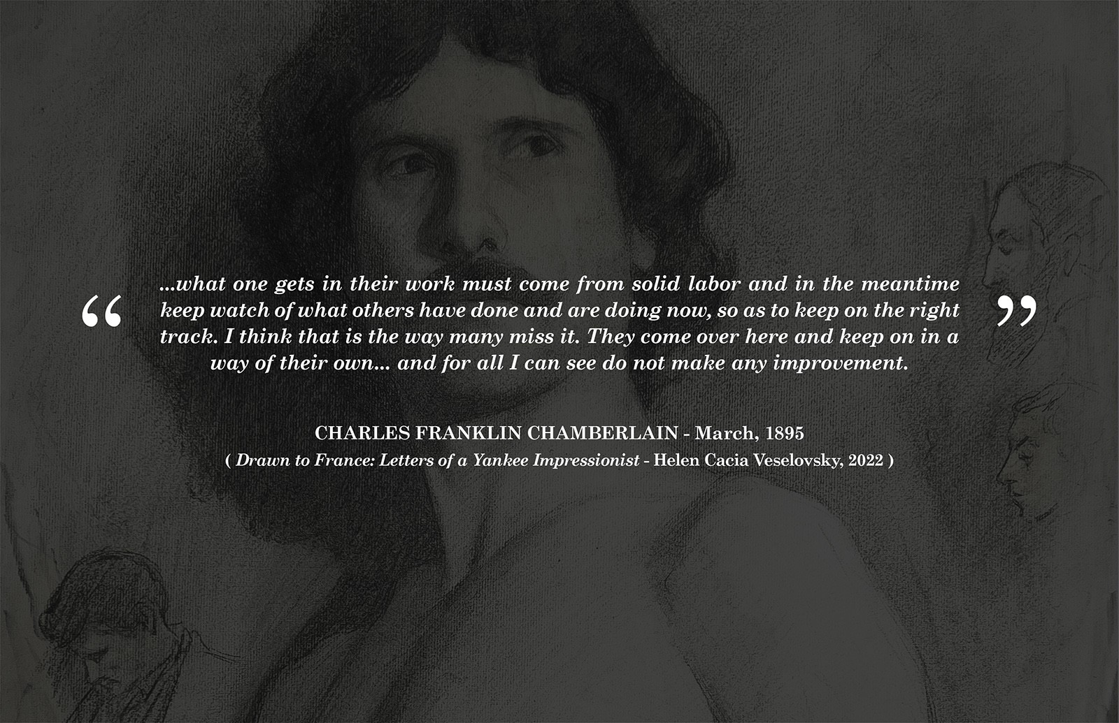Charles Franklin Chamberlain, academic male nude oil painting, académie, c. 1895
