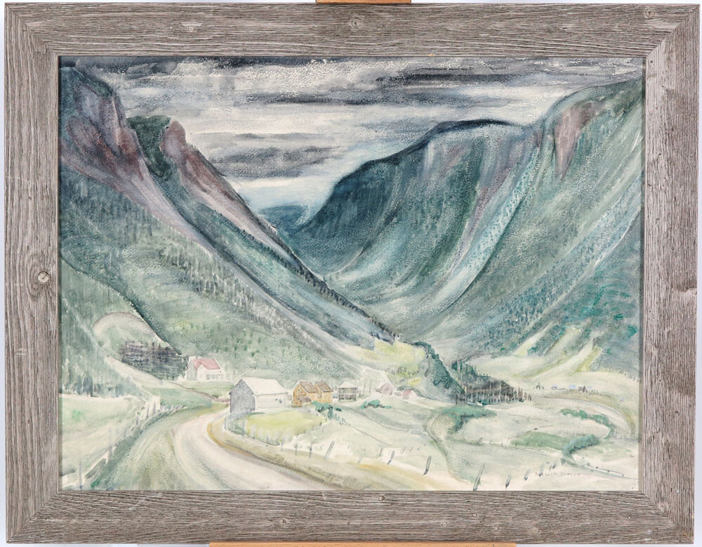 Jocelyn Taylor (1899-1992) RCA OSA Canadian Quebec Gaspe Mountains Acrylic/Board