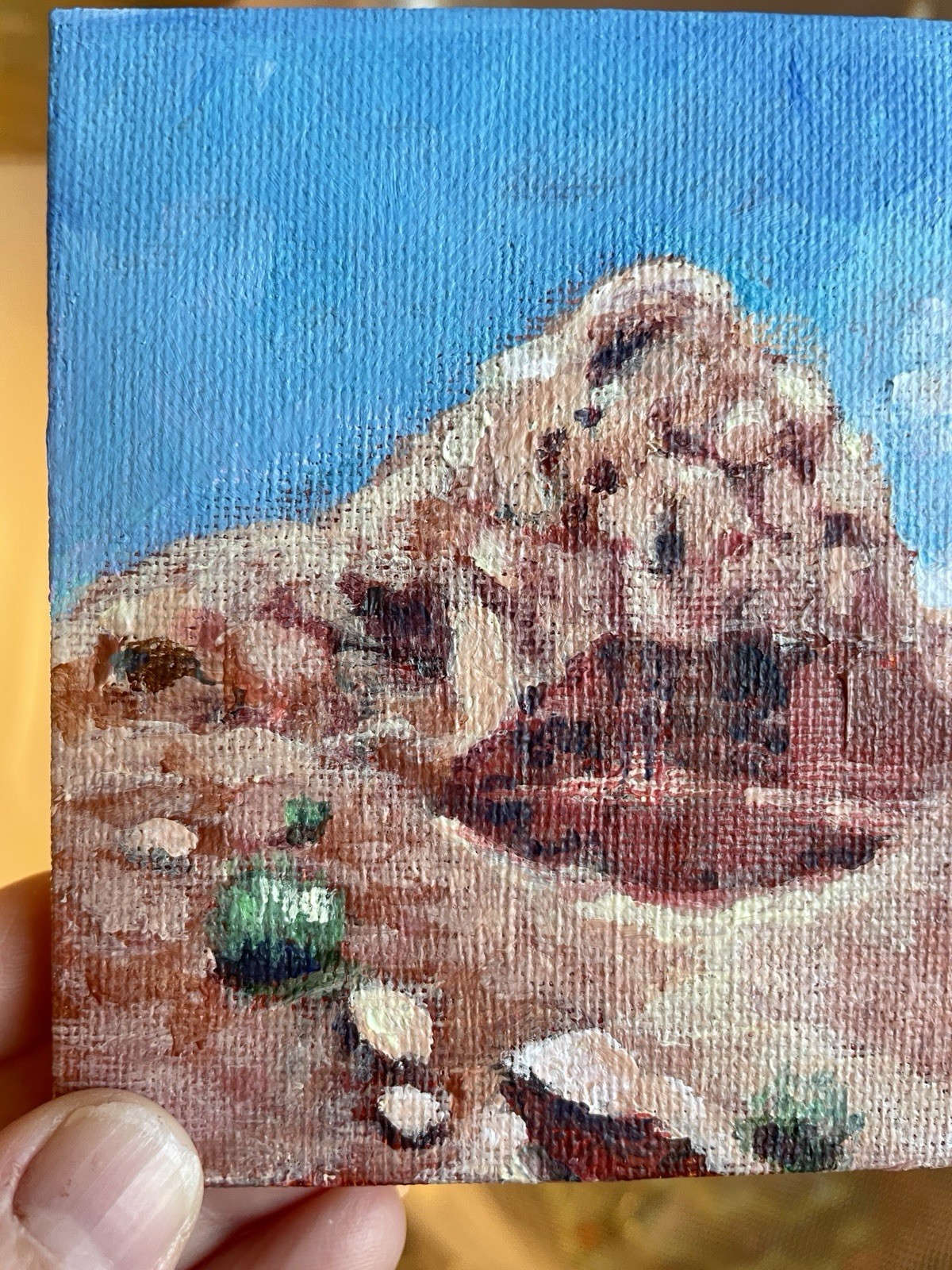 Abiquiu New Mexico Desert Mountain Original Painting Southwest Landscape Art