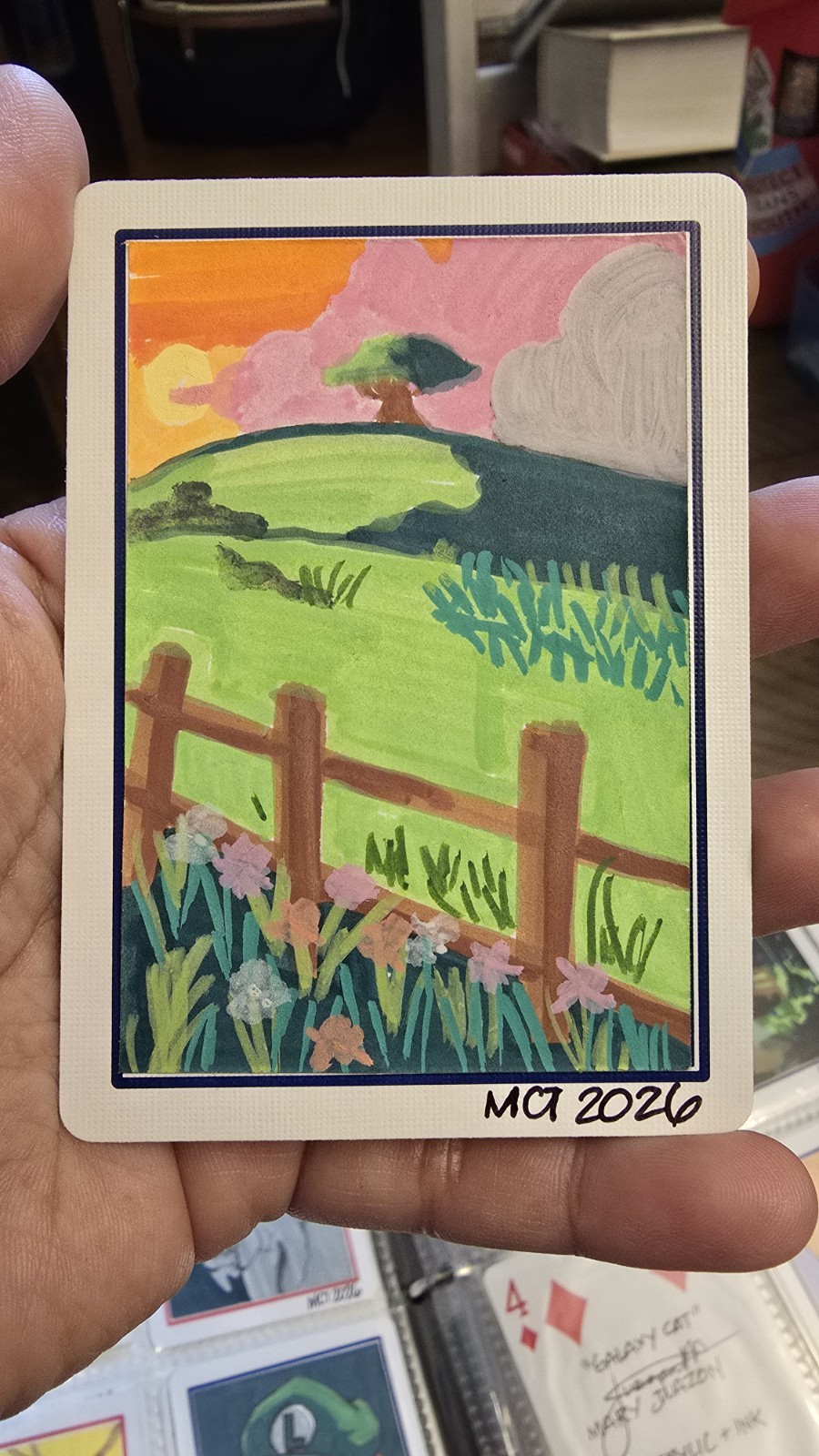ACEO Original Landscape Painting 2.5×3.5