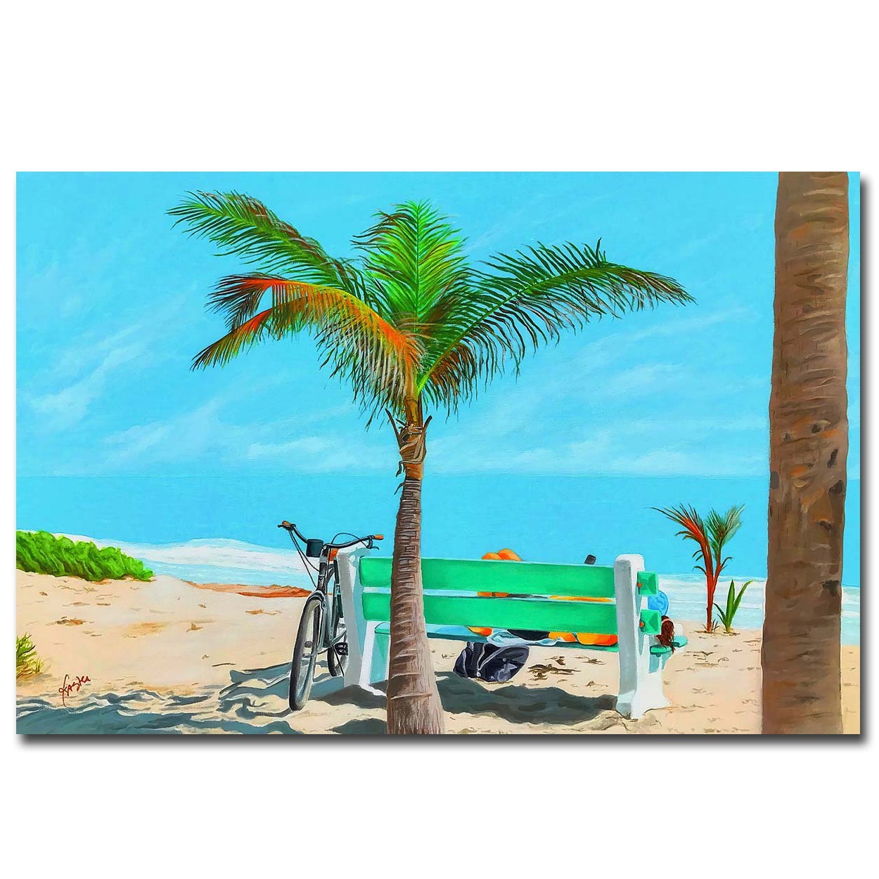 Taking a Break by Jaster Gallery-Wrapped Canvas Giclee Wall Art (30 in x 45 in)