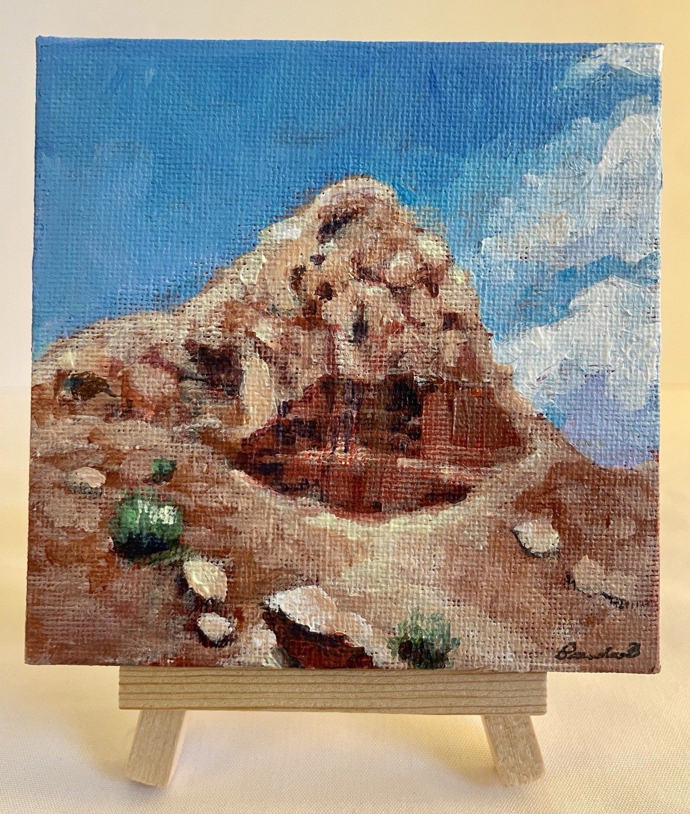 Abiquiu New Mexico Desert Mountain Original Painting Southwest Landscape Art