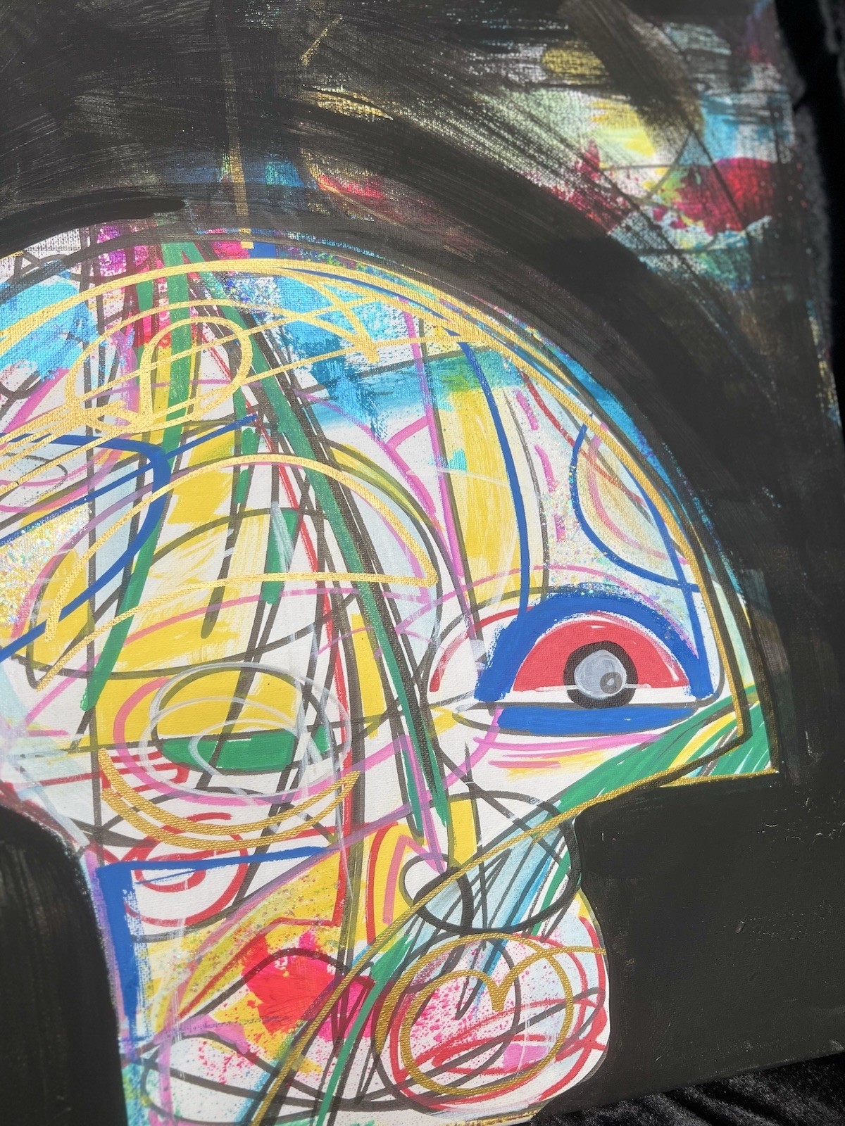 Self Cipher | Original Abstract Expressionist Painting 16×20 by ABENA ART