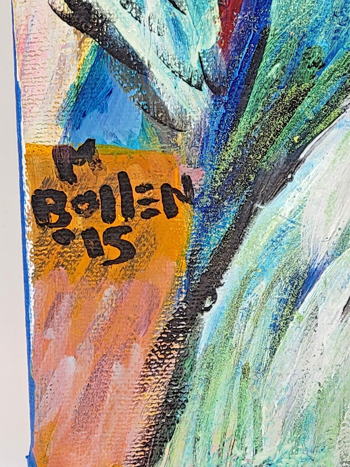 Melissa Bollen ALLEY CAT Original Painting on Canvas SIGNED 20×16 Art ⭐FREE SHIP