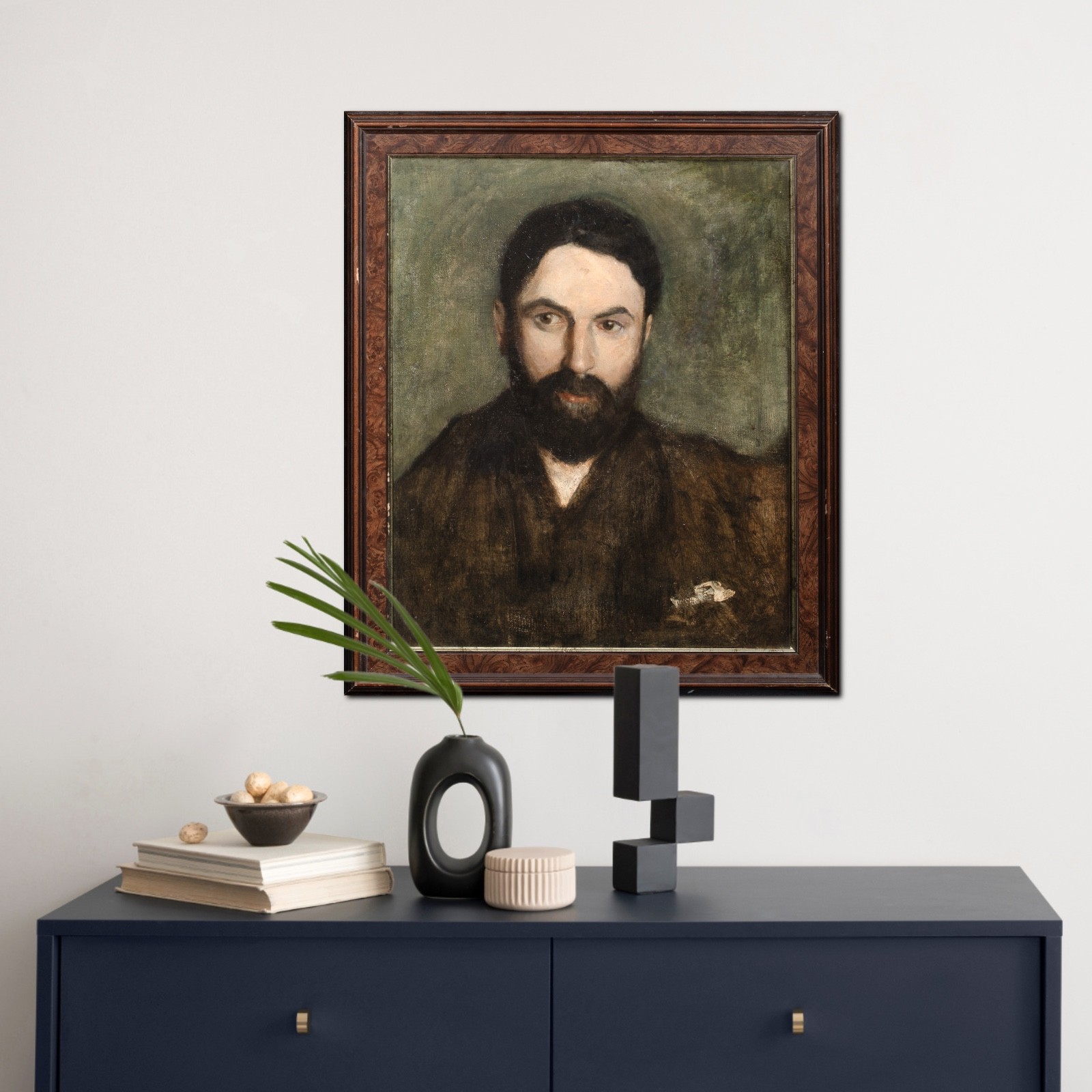 19th Century French Impressionist Gentleman Portrait – Edgar Degas (1834-1917)