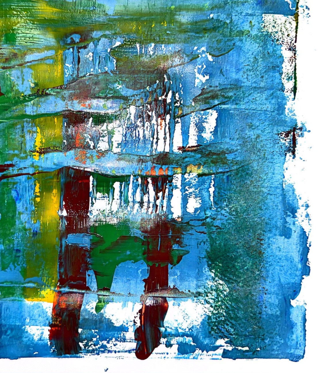ORIGINAL Abstract Expressionism Art PAINTING 11X14 Gallery Paper Signed Handmade