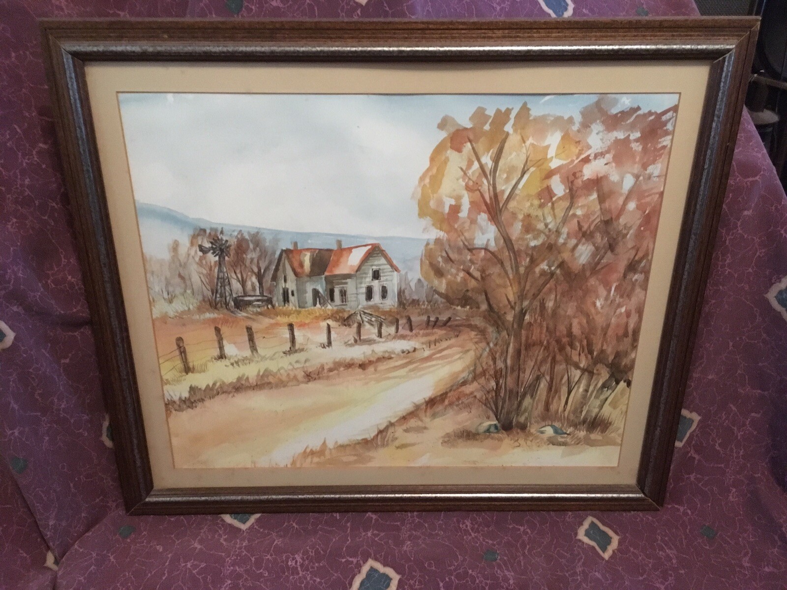 Original Watercolor Painting by J. Thompson “East Texas Relic”