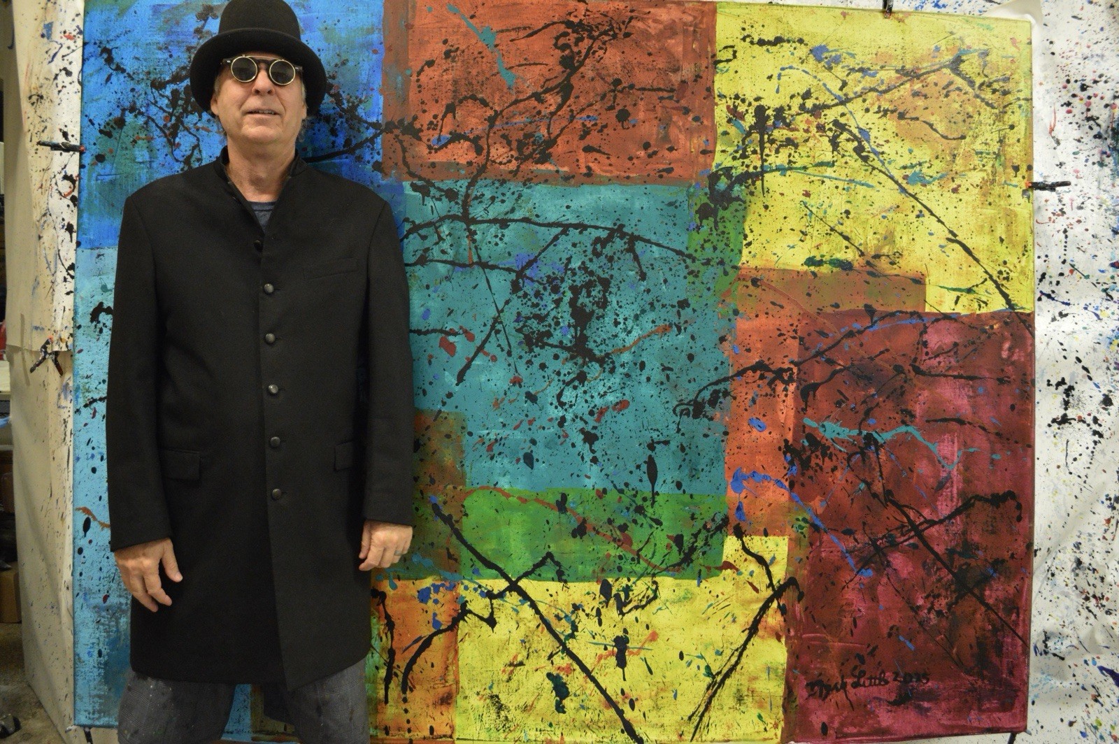 Mark Little Original Giant Profesional Painting 84”X62” (7 Foot) Abstract Modern