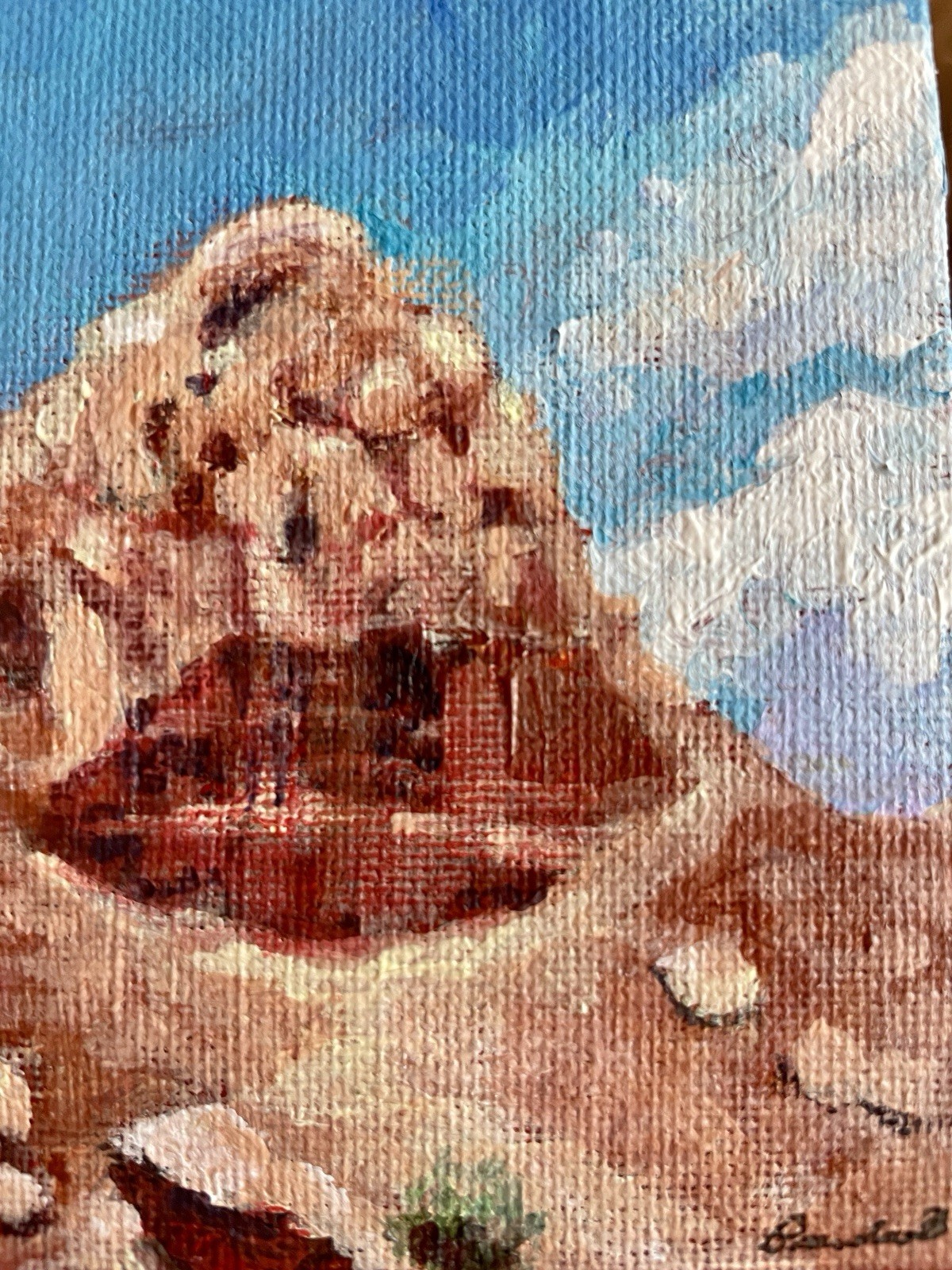 Abiquiu New Mexico Desert Mountain Original Painting Southwest Landscape Art