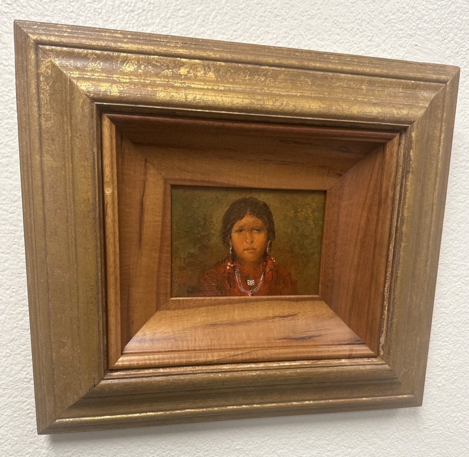 Signed Raul Gutierrez Original Oil Panting Professionally Framed Portrait
