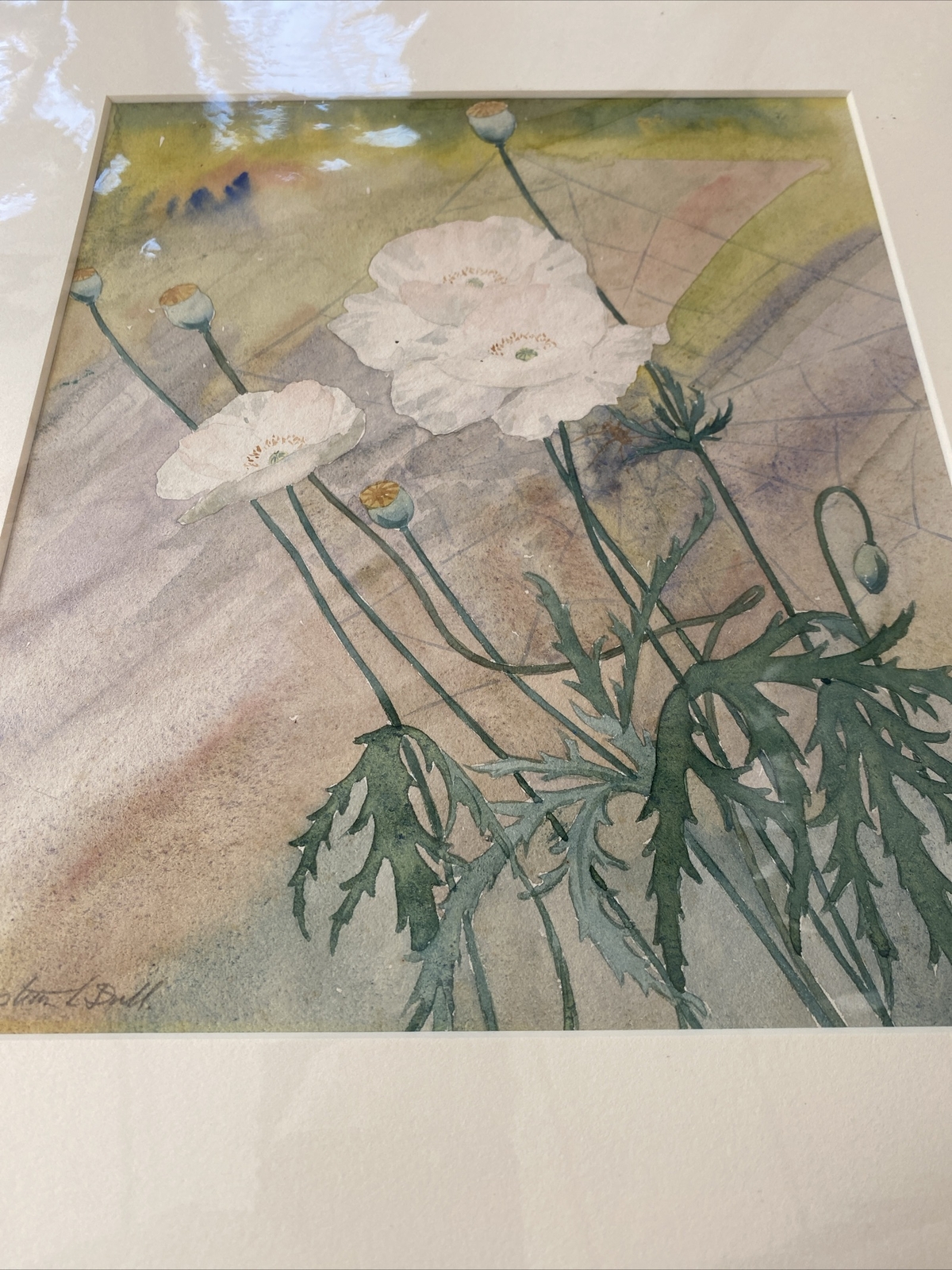 Christian Dull (Philadelphia 1902-1982) Poppies, Spider Web, exhibited PAFA 1927