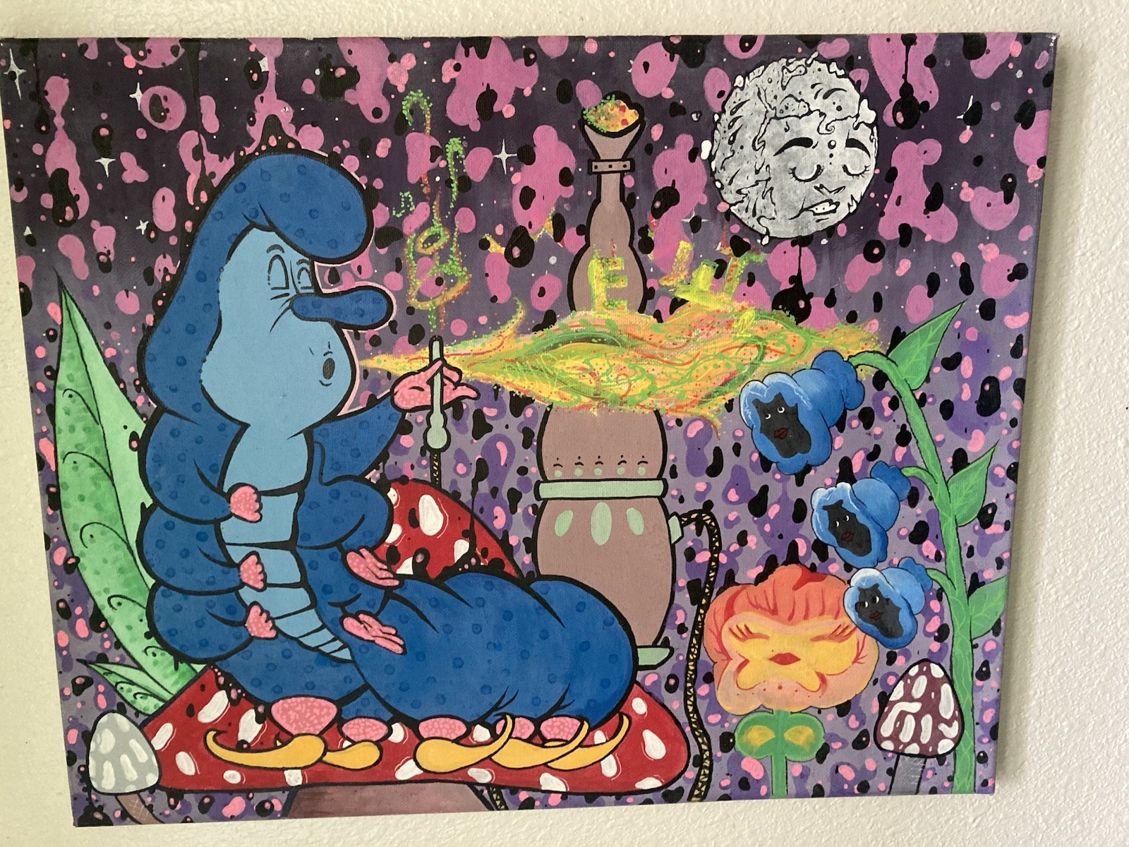 Alice in Wonderland original painting by “EW2.”