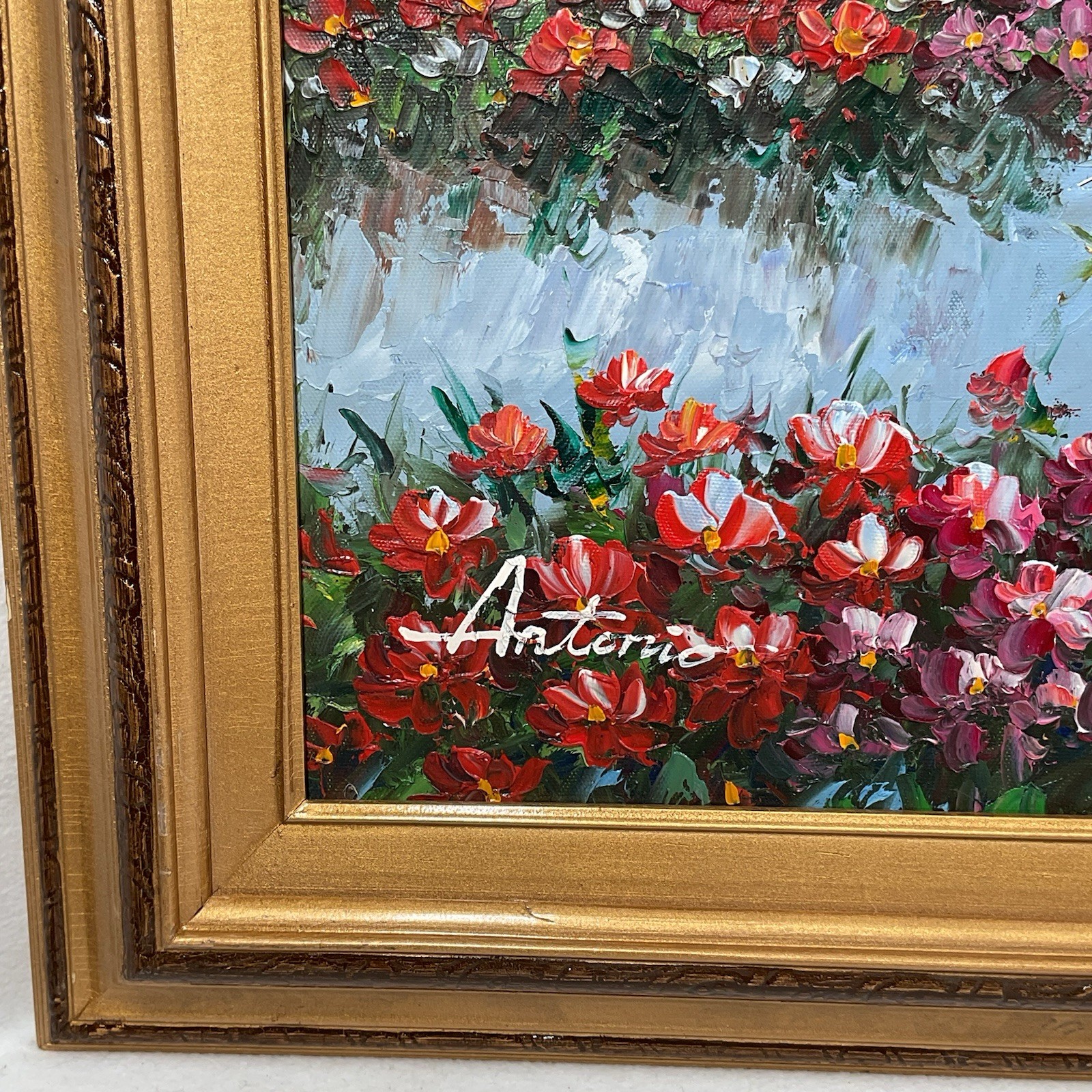 Antonio DiViccaro Original Impasto Oil Painting Large Mediterranean Landscape
