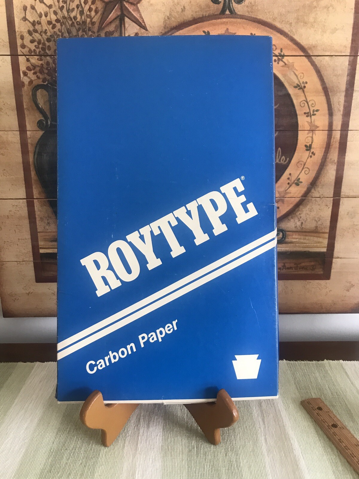 Vintage Roytype carbon paper/new Old Stock/8 1/2×14/pencil Black