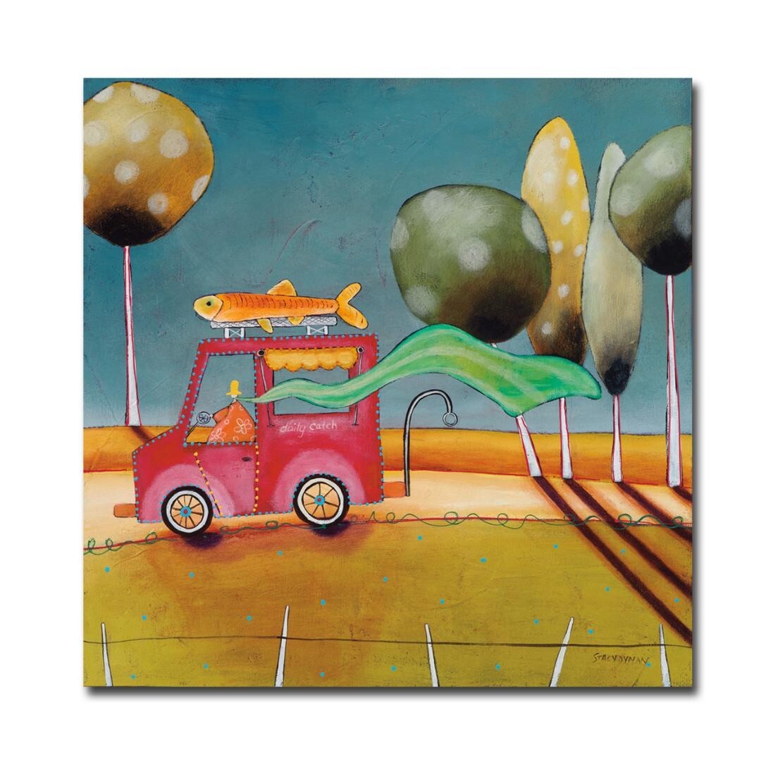 Daily Catch by Stacy Dynan Gallery-Wrapped Canvas Giclee Art (18 in x 18 in)