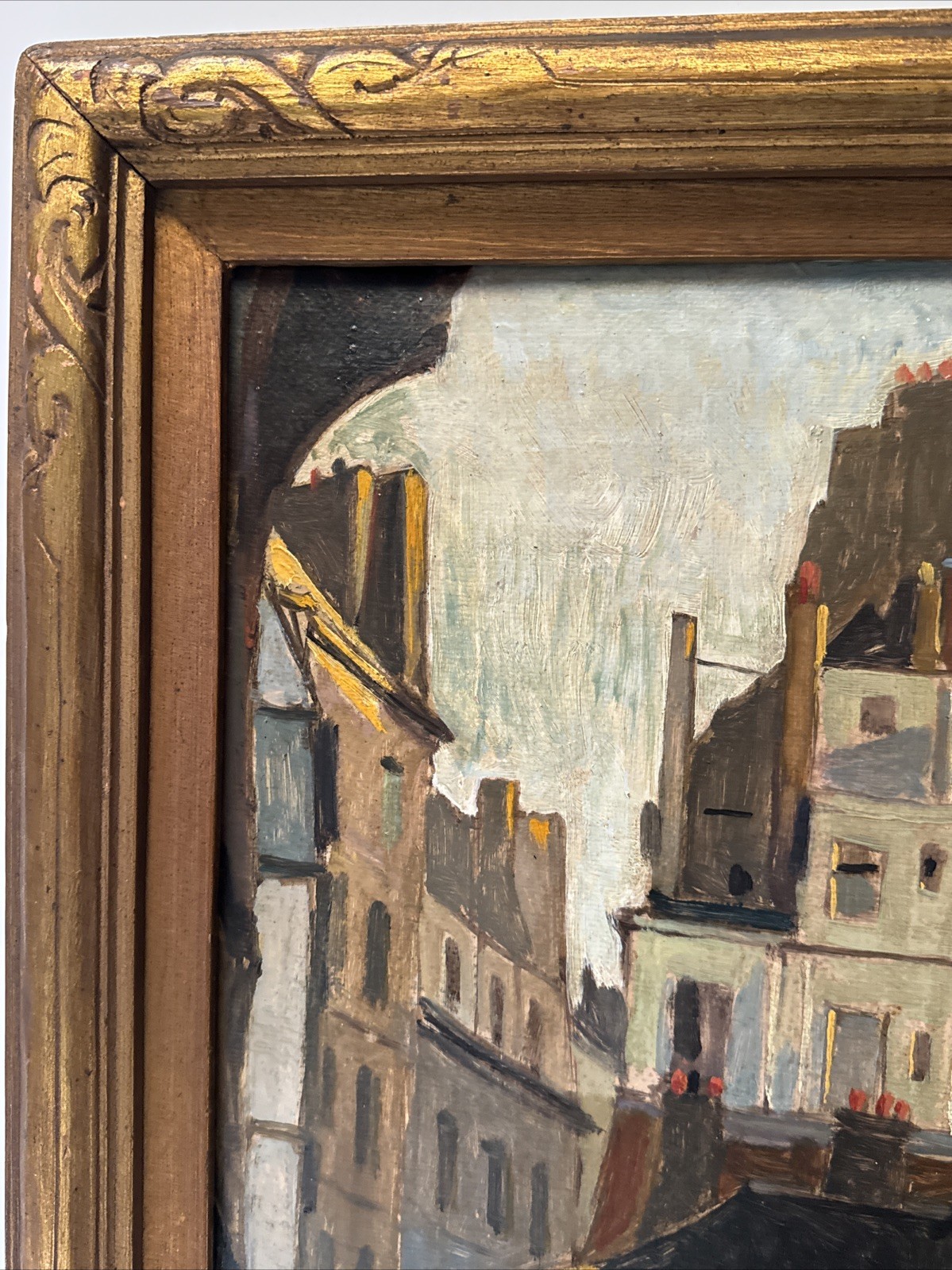 Antique Painting Paris France Street Scene Emil Kosa 1920’s Oil Masterful Famous