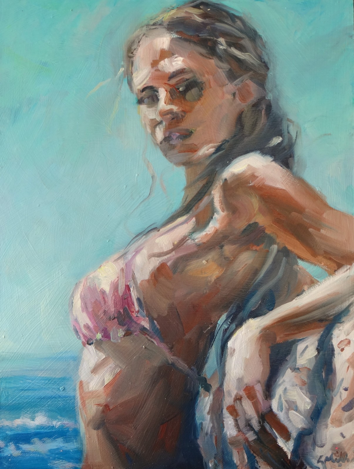 GERRY MILLER-“Holiday”-Oil Painting-Gerry Miller-40x30cm