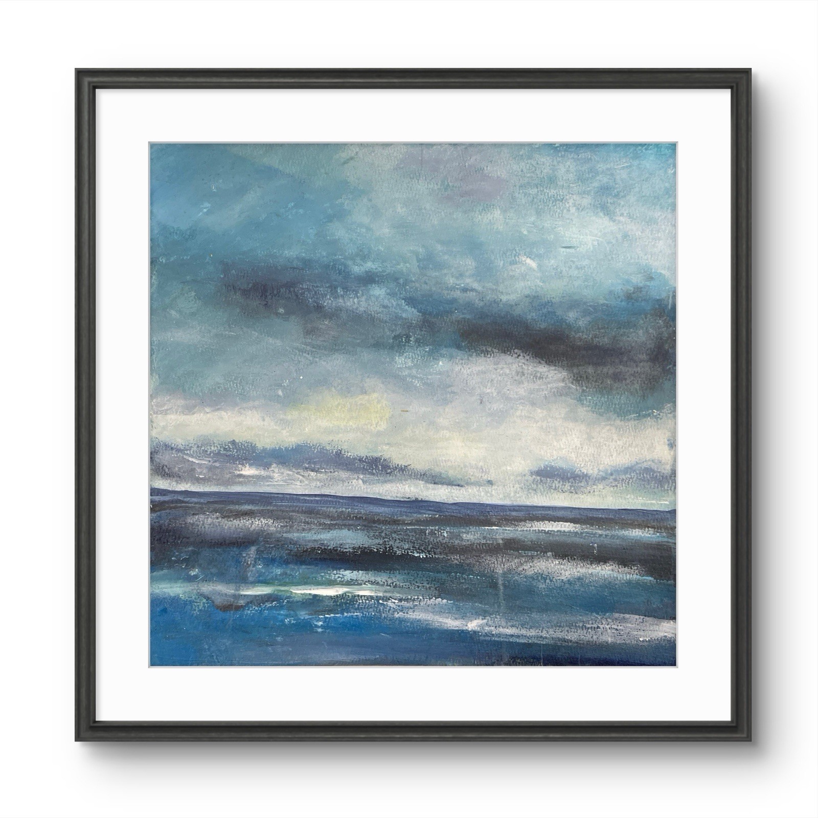 Mary Myers Original Expressionist Seascape Painting on 12×12 140lb water color