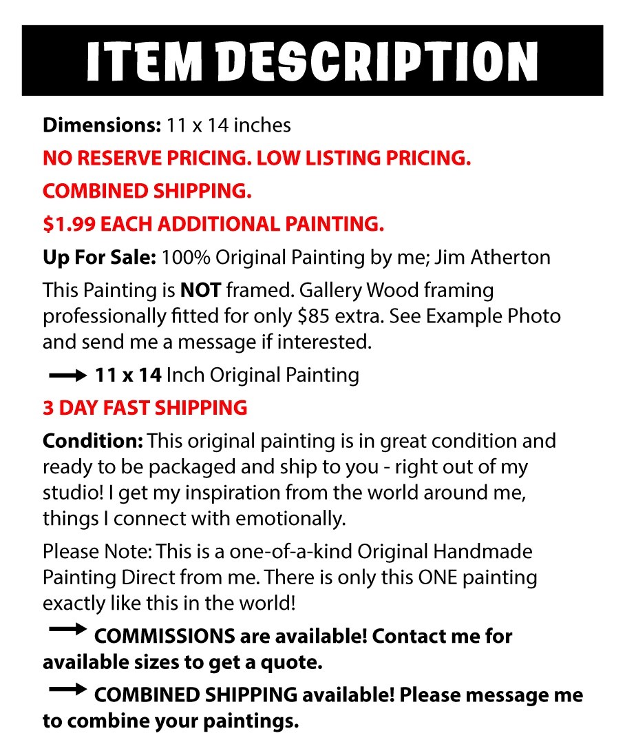 Atherton 11×14 Original Abstract decorator Painting “Humming Bird 3” signed