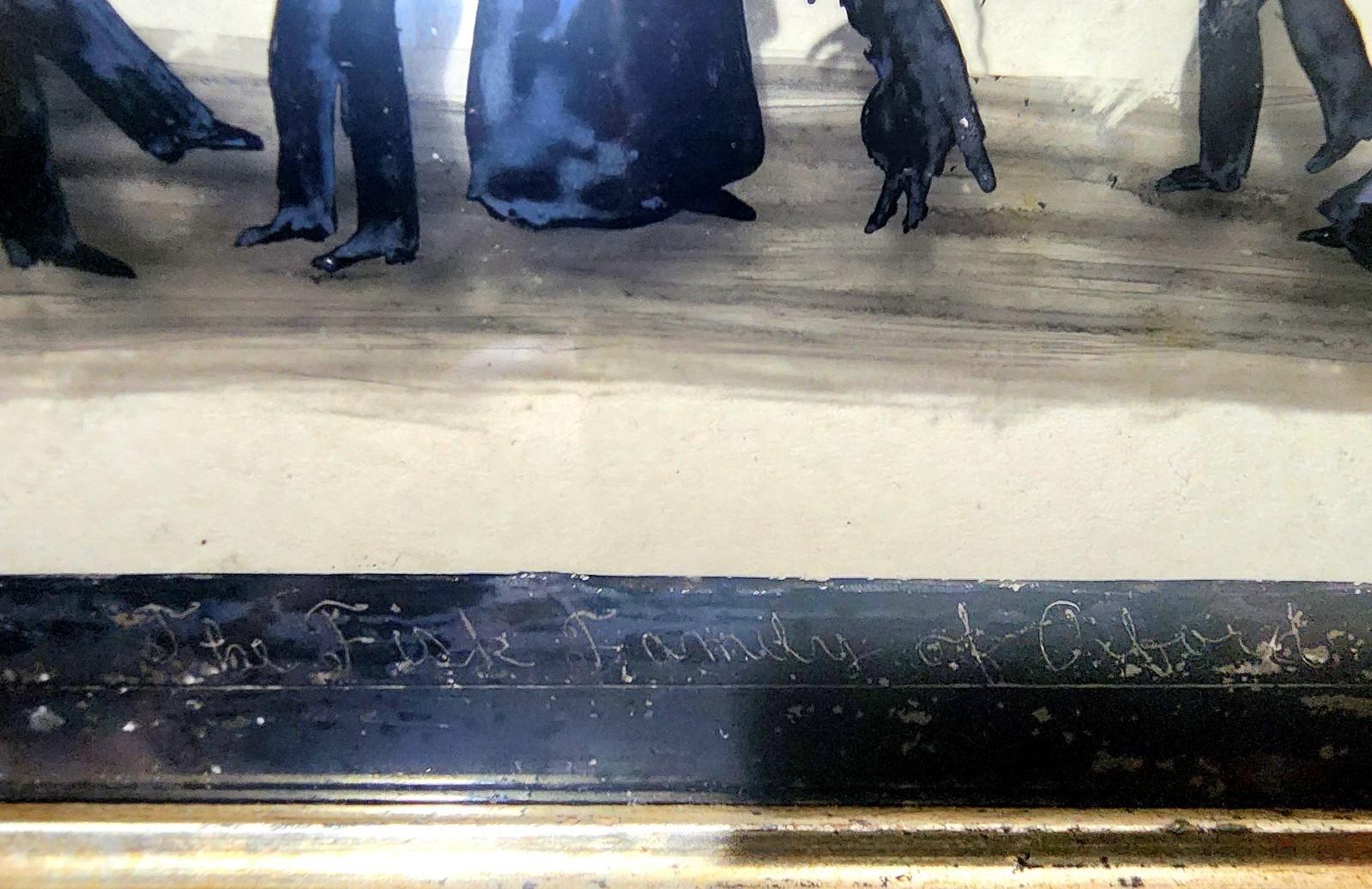 Attrib Auguste Edouart 1828 Reverse Glass Painting Silhouette Portrait