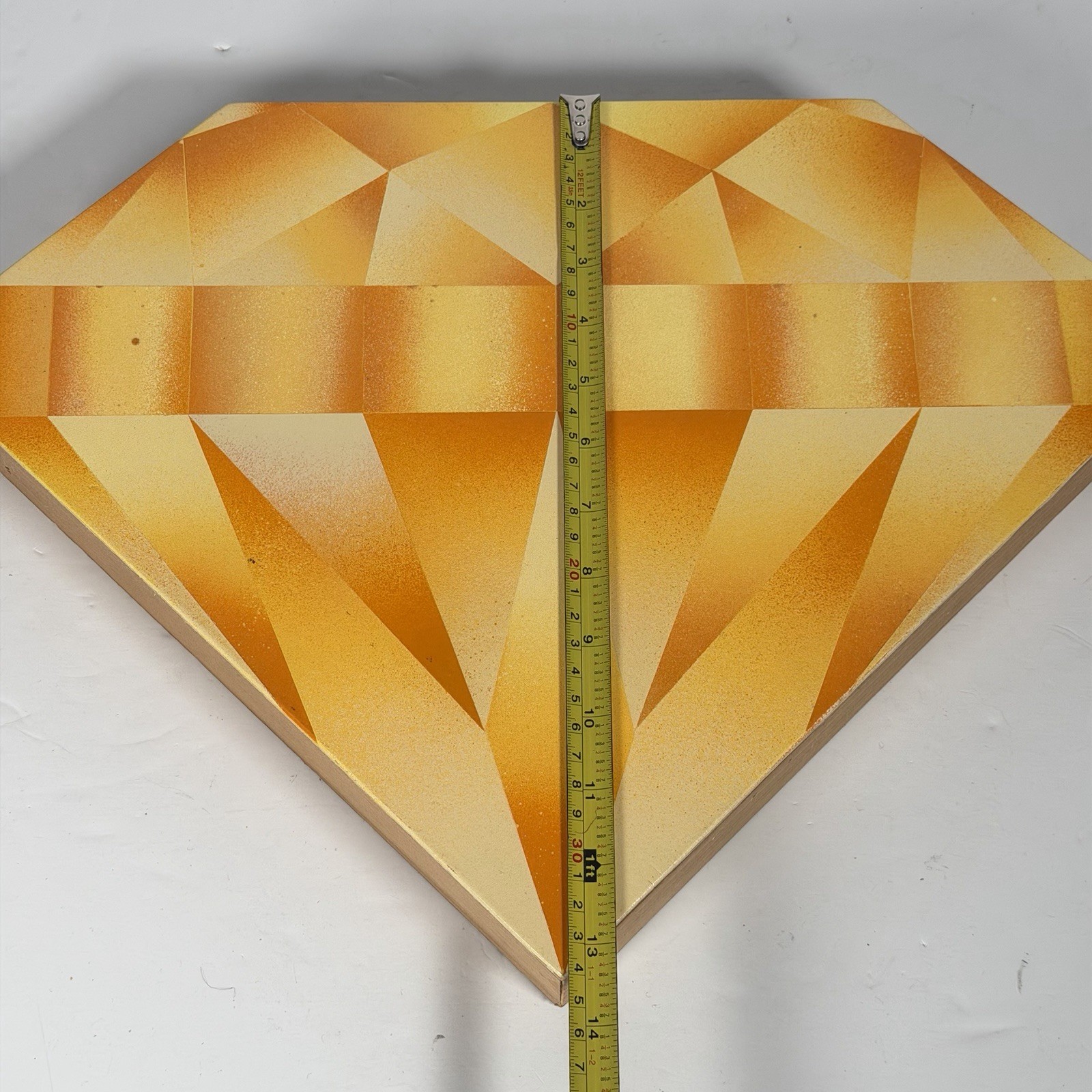 Casey Gray “Diamond in Oranges” & “Diamond in Blues” Original Artwork Pair 2012