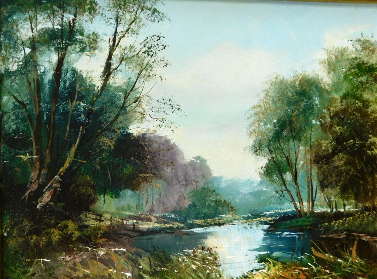 LISTED BRITISH PETER SNELL (1935-) FINE VINTAGE ORIGINAL OIL PAINTING