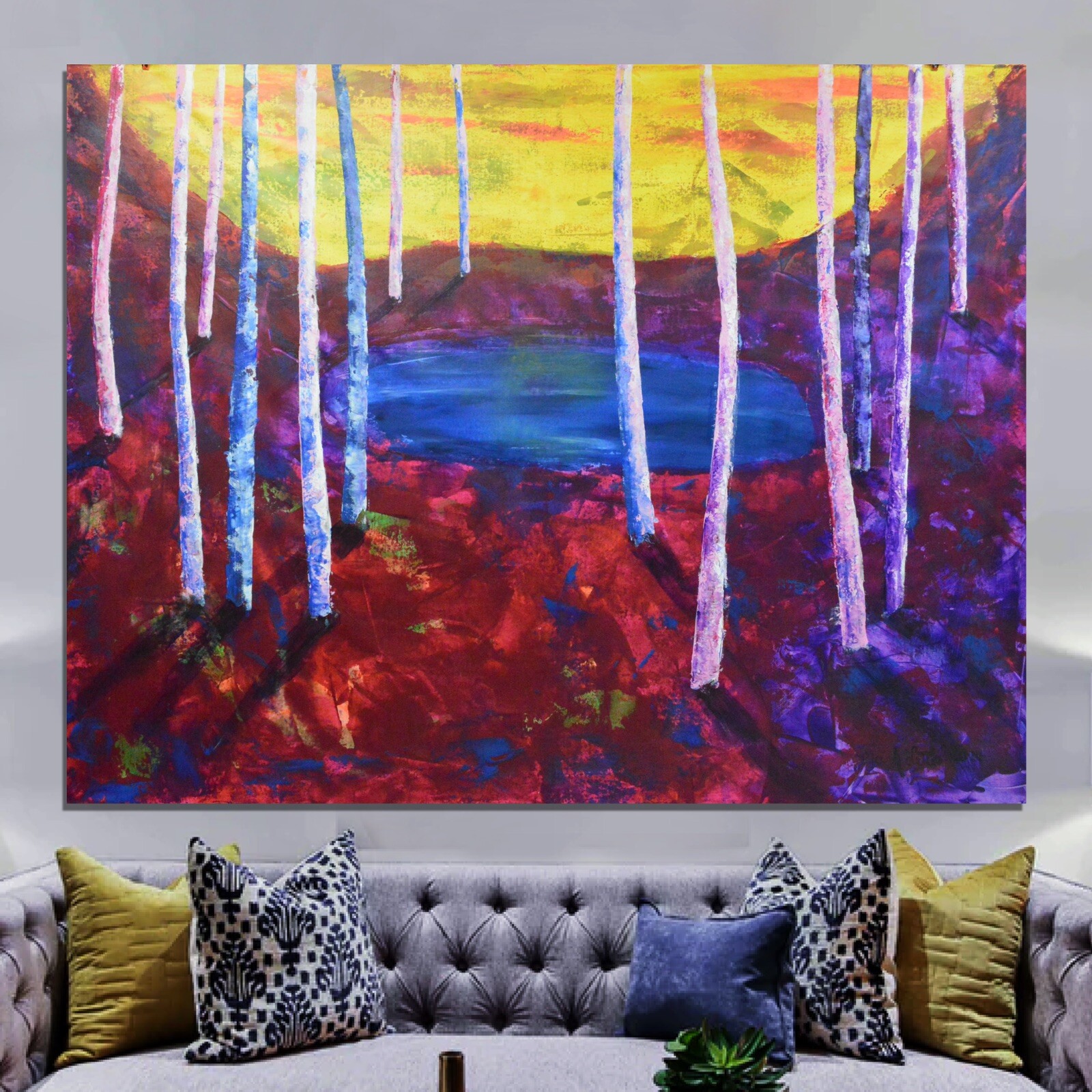 Mark Little Original ￼Professional Painting 84”X62” (7 Foot) Abstract Modern XL