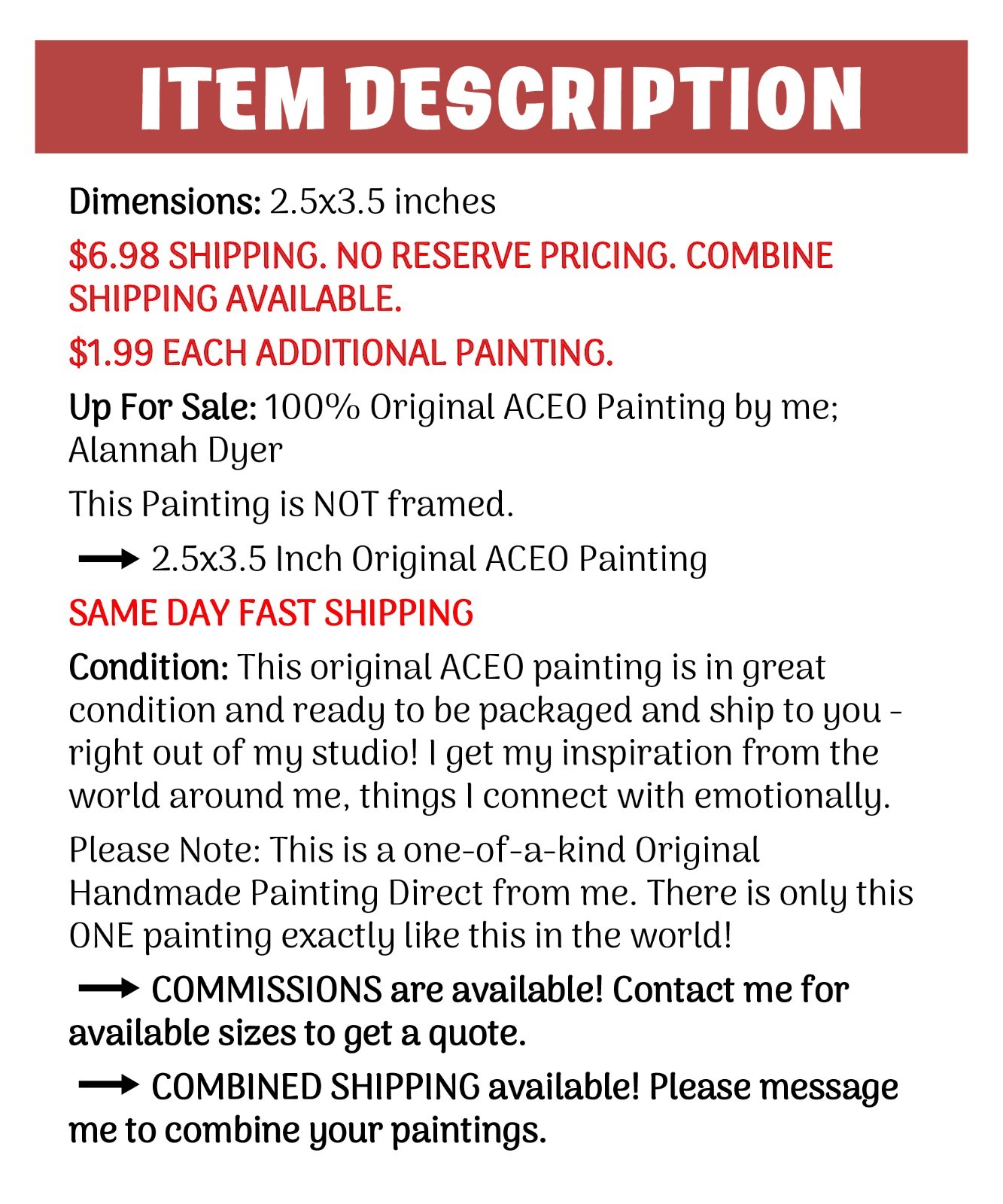 Original ACEO Pink Nerds Candy Painting by Alannah Dyer- Mini Art 2.5×3.5 in.