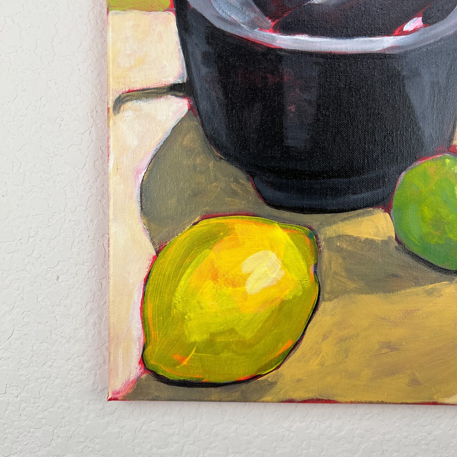 Original Still Life Painting 12×16 Bold Modern Kitchen Wall Decor
