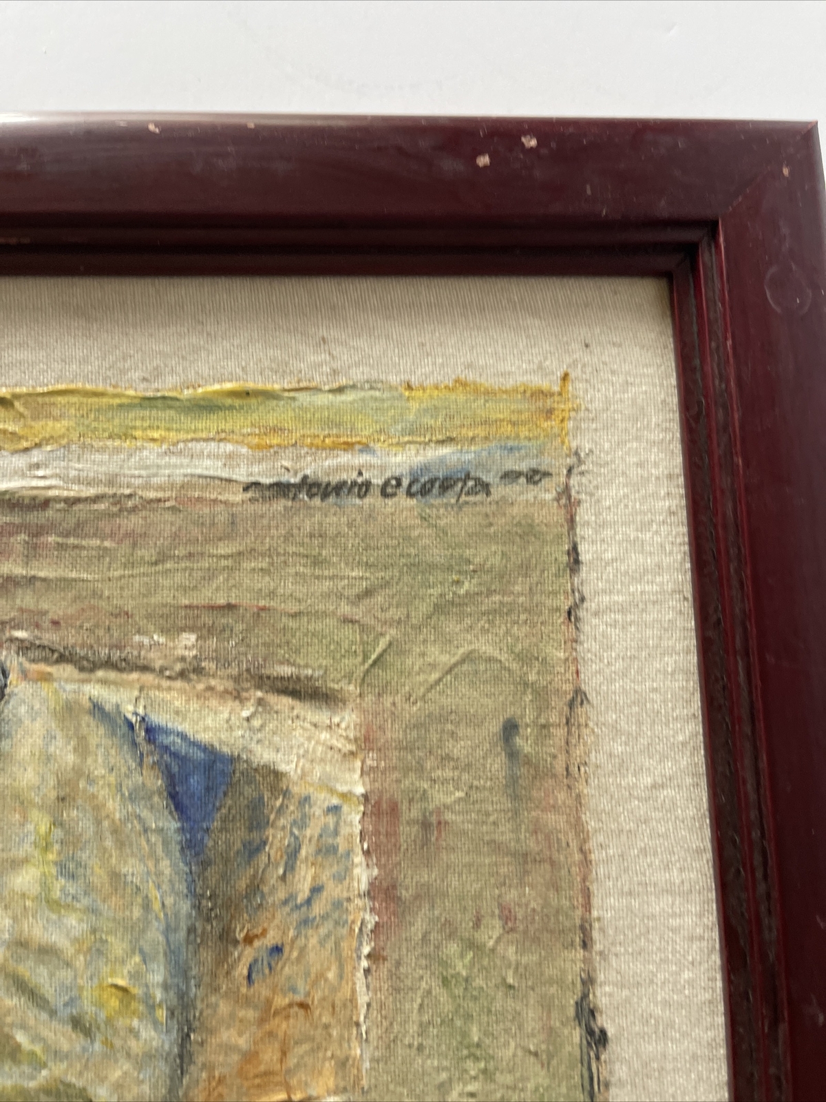 Painting Abstract Expressionism Modernism Anthony E Costa Vintage Listed India