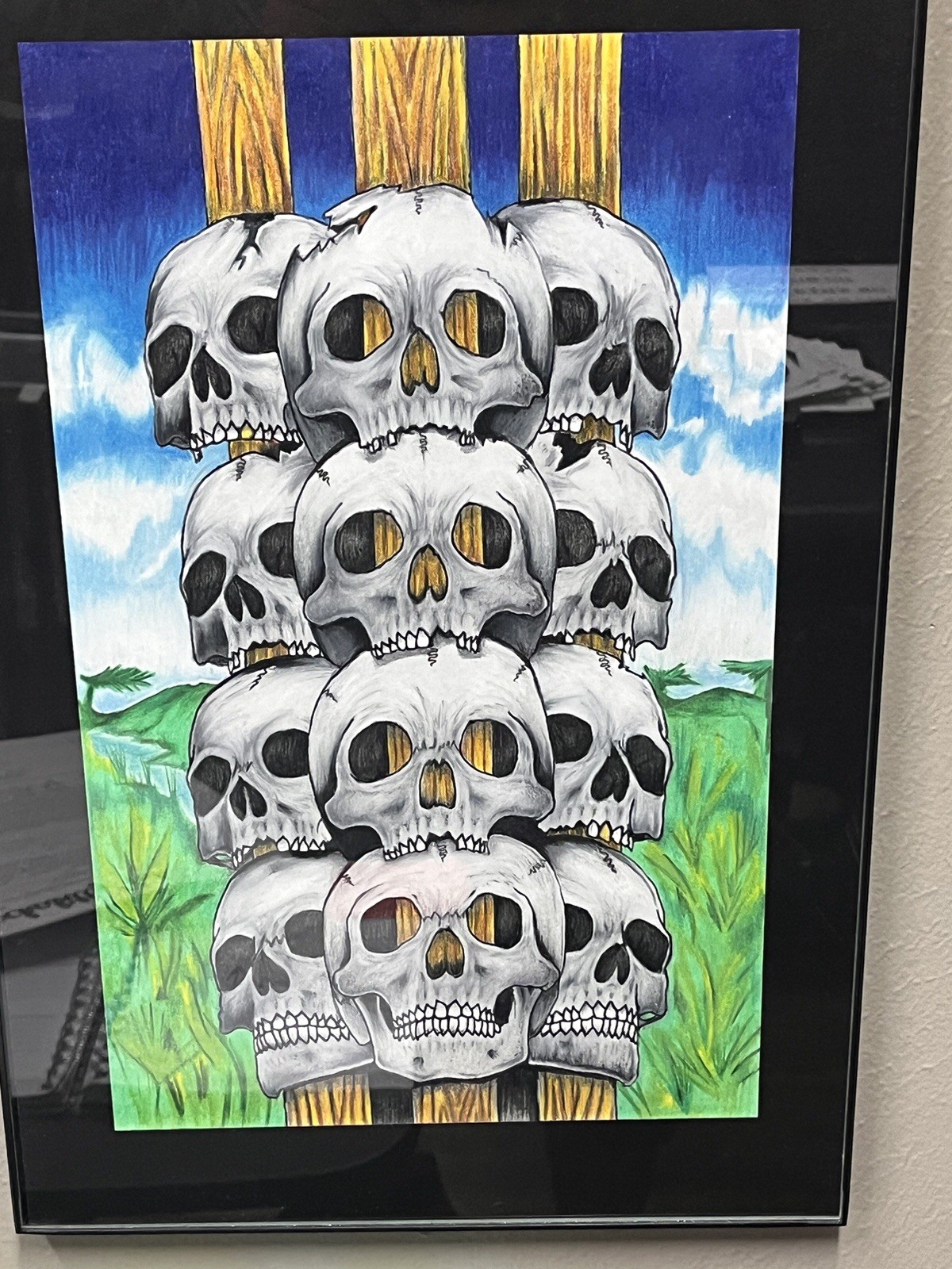 Skull Rack W/landscape